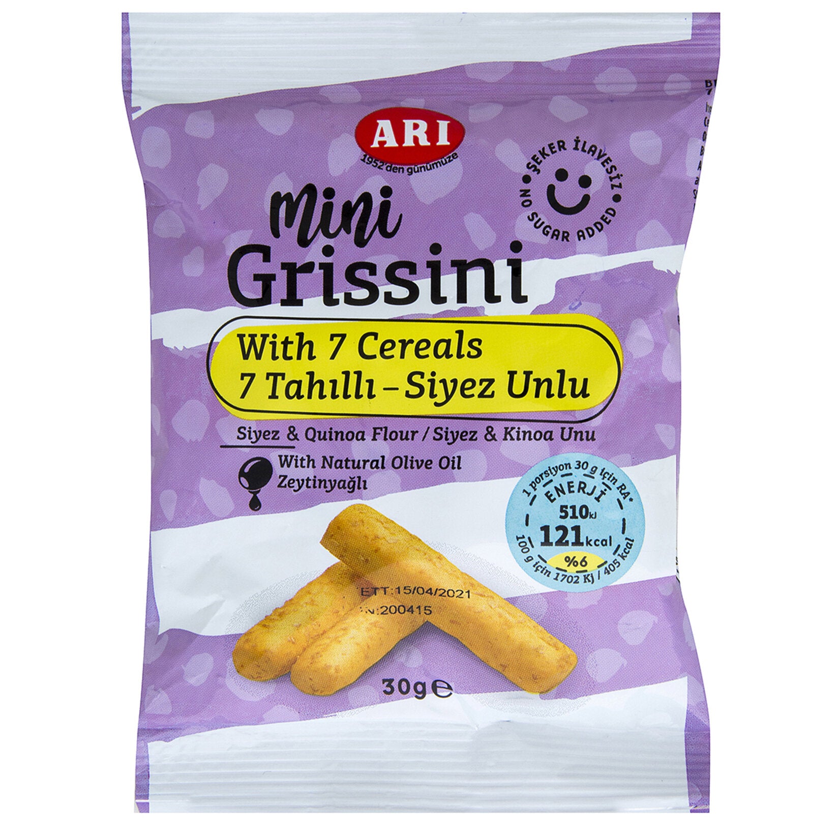 Arı Mini Grissini with Grains (Tahıllı Mini Grissini) 30g
