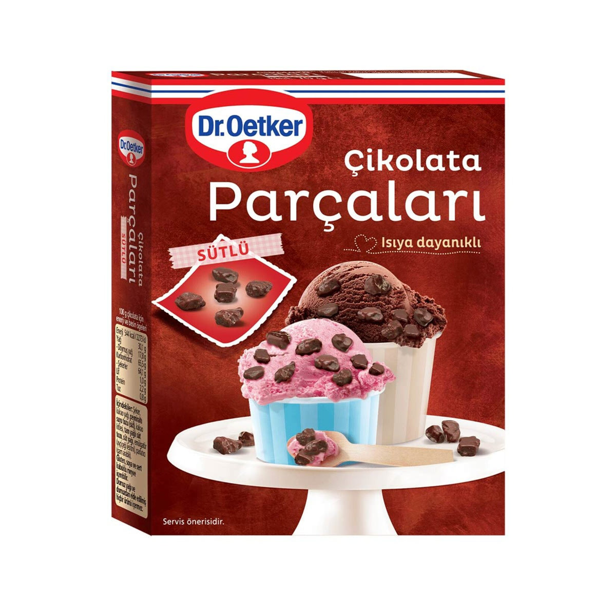Dr.Oetker Milk Chocolate Chips (Sütlü Çikolata Parçaları) 70g