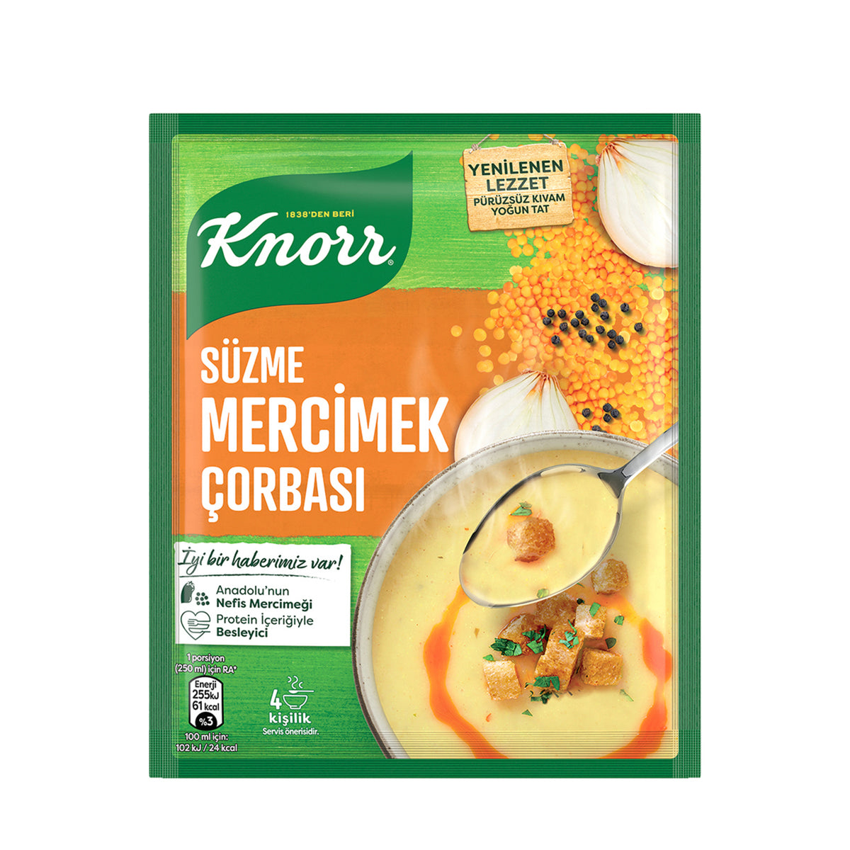 Knorr Instant Lentil Soup (Mercimek) 76g
