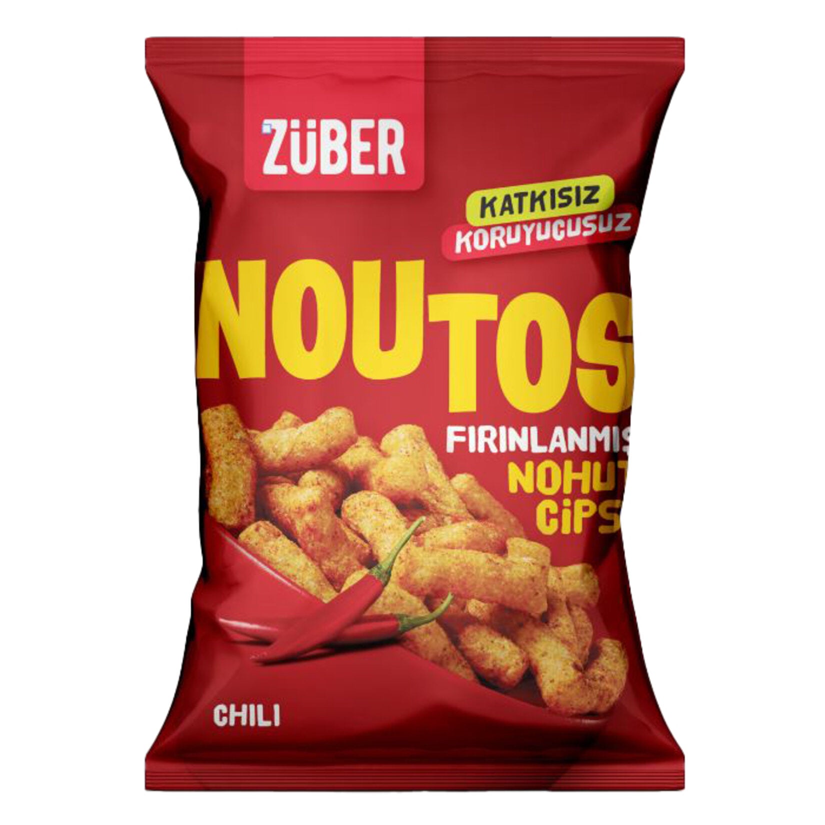 Züber Baked Chickpea Chips Chili 55 G
