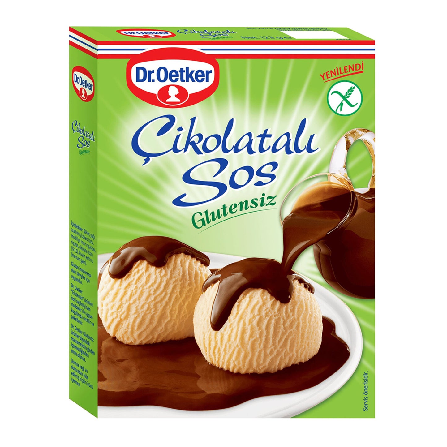 Dr.Oetker Gluten-Free Chocolate Sauce (Glutensiz Çikolatalı Sos) 123g