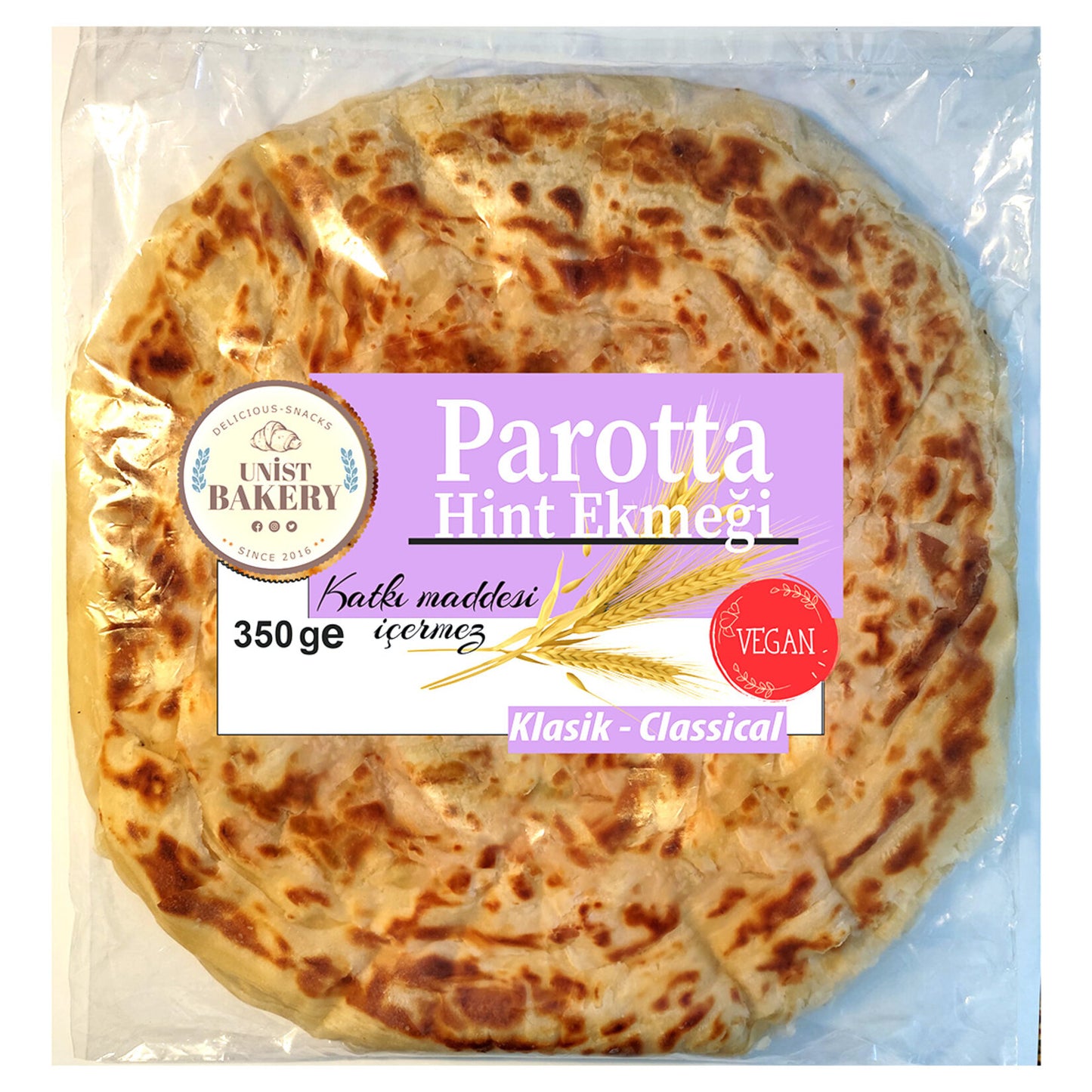 Unist Bakery Plain Parotta (Parotta) 350g