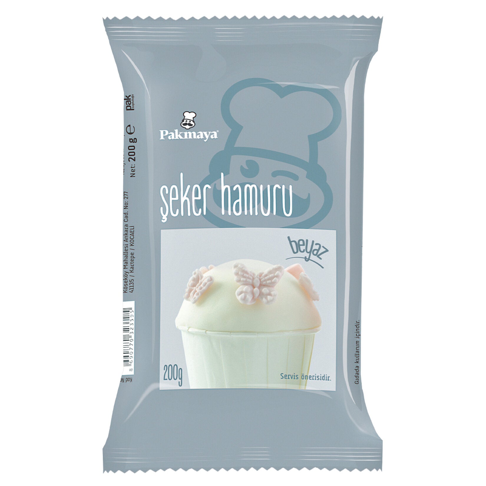 Pakmaya Şeker Hamuru Beyaz 200 G