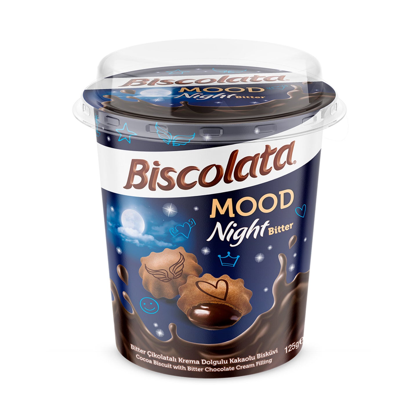 Biscolata Mood Dark Chocolate (Bitter) 125 G