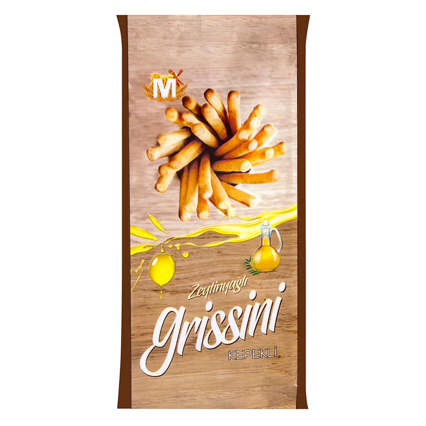 Migros Olive Oil (Zeytinyağı) Whole Wheat Grissini 125g