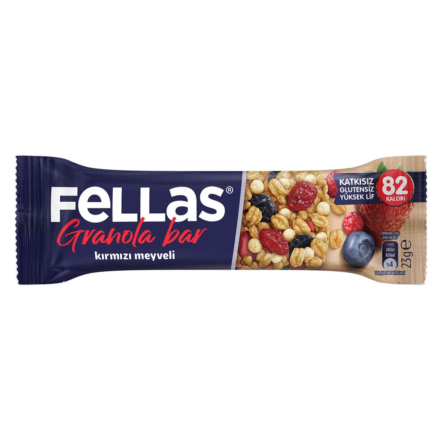 Fellas Kırmızı Meyveli Granola Bar 23 G