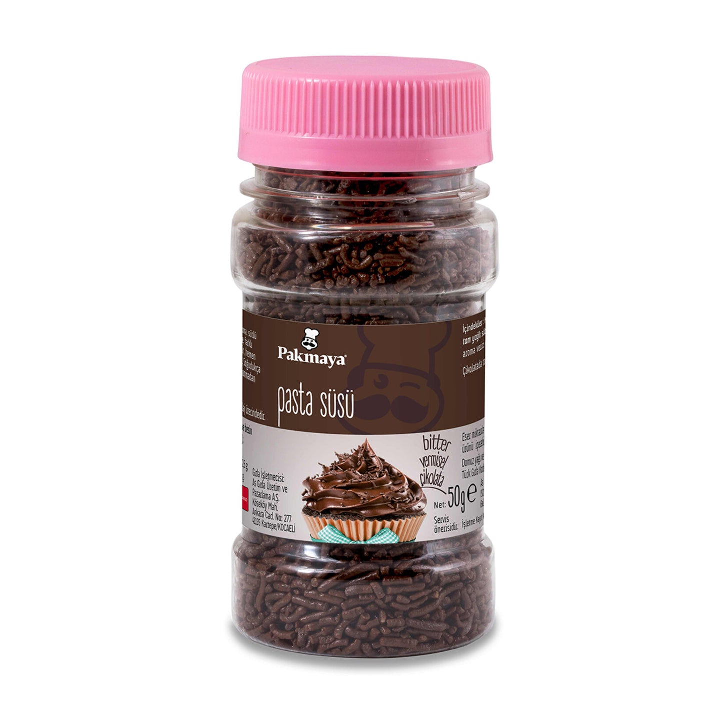 Pakmaya Bitter Chocolate (Bitter Vermisel Çikolata) 50g
