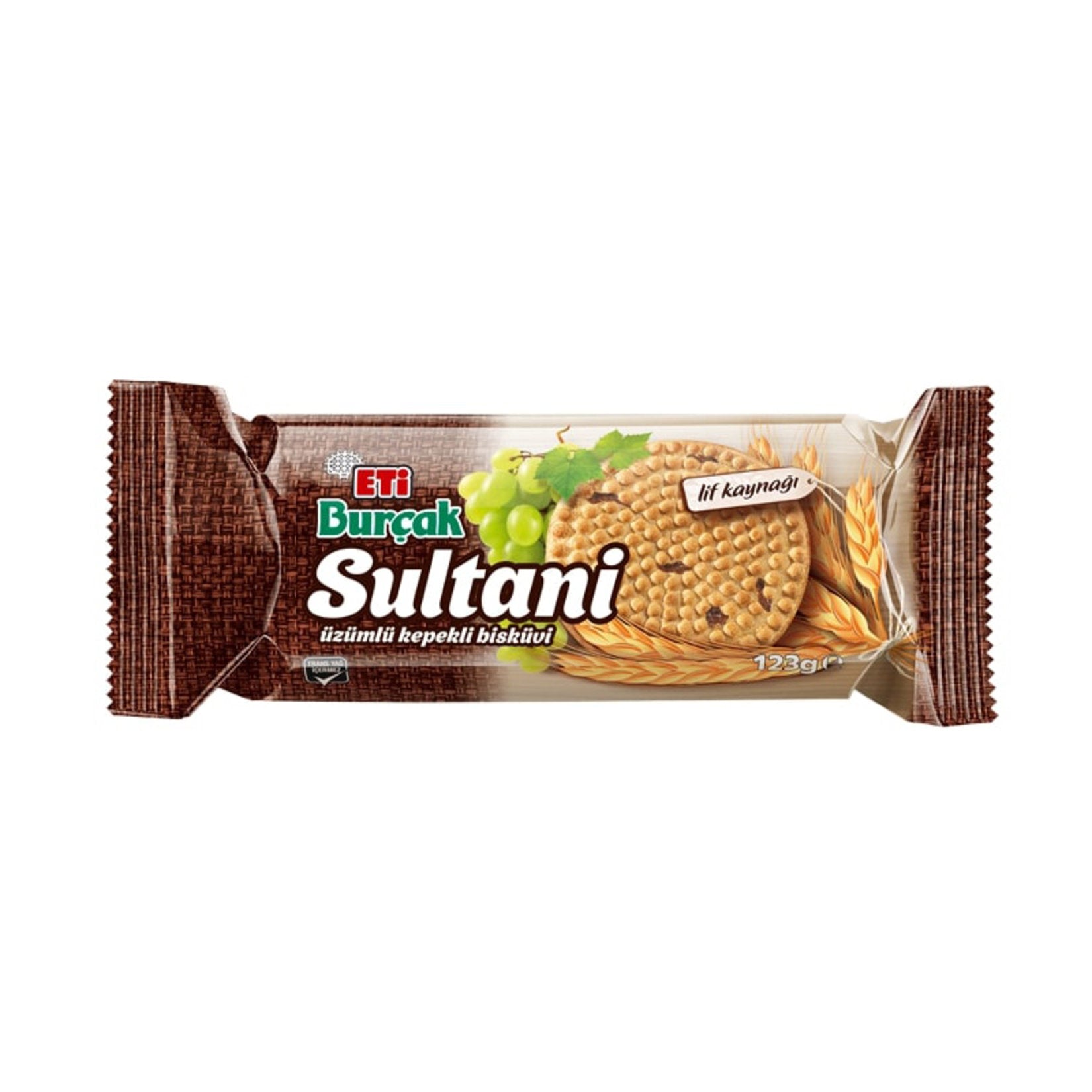 Eti Burçak Sultani Raisin Whole Wheat Biscuit 123 G