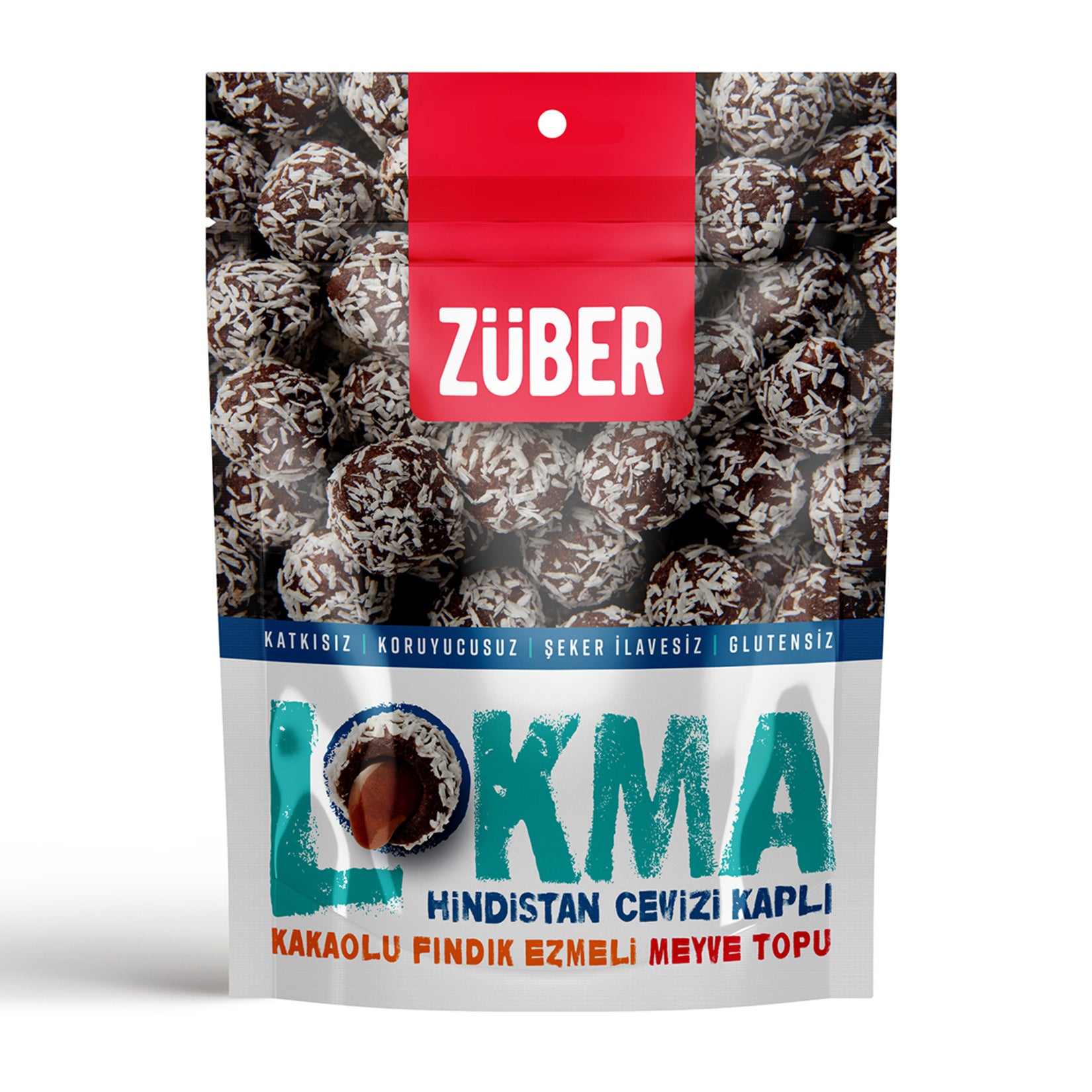 Züber Lokma Coconut Covered Fruit Ball 96g