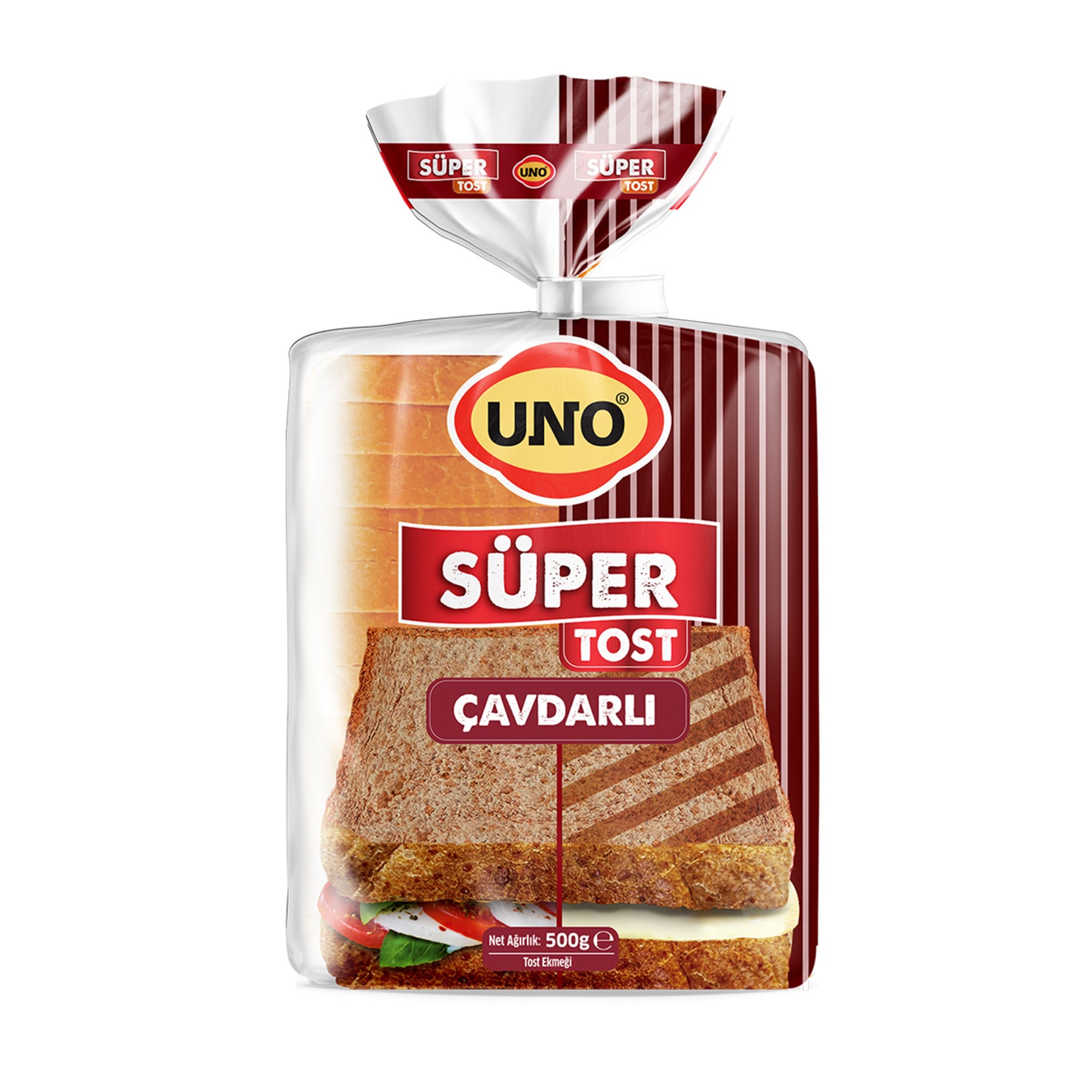 Uno Super Toast Rye Bread (Süper Tost Çavdar Ekmeği) 500 G