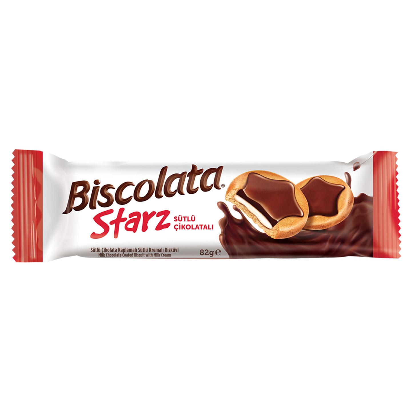 Biscolata Starz Milk Chocolate Coated Biscuit 82g