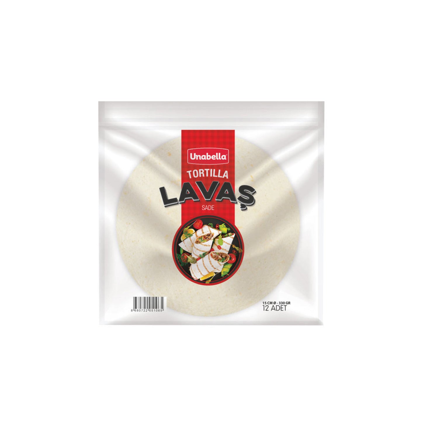 Unabella Plain Tortilla (Tortilla Sade) 15 Cm 330 G