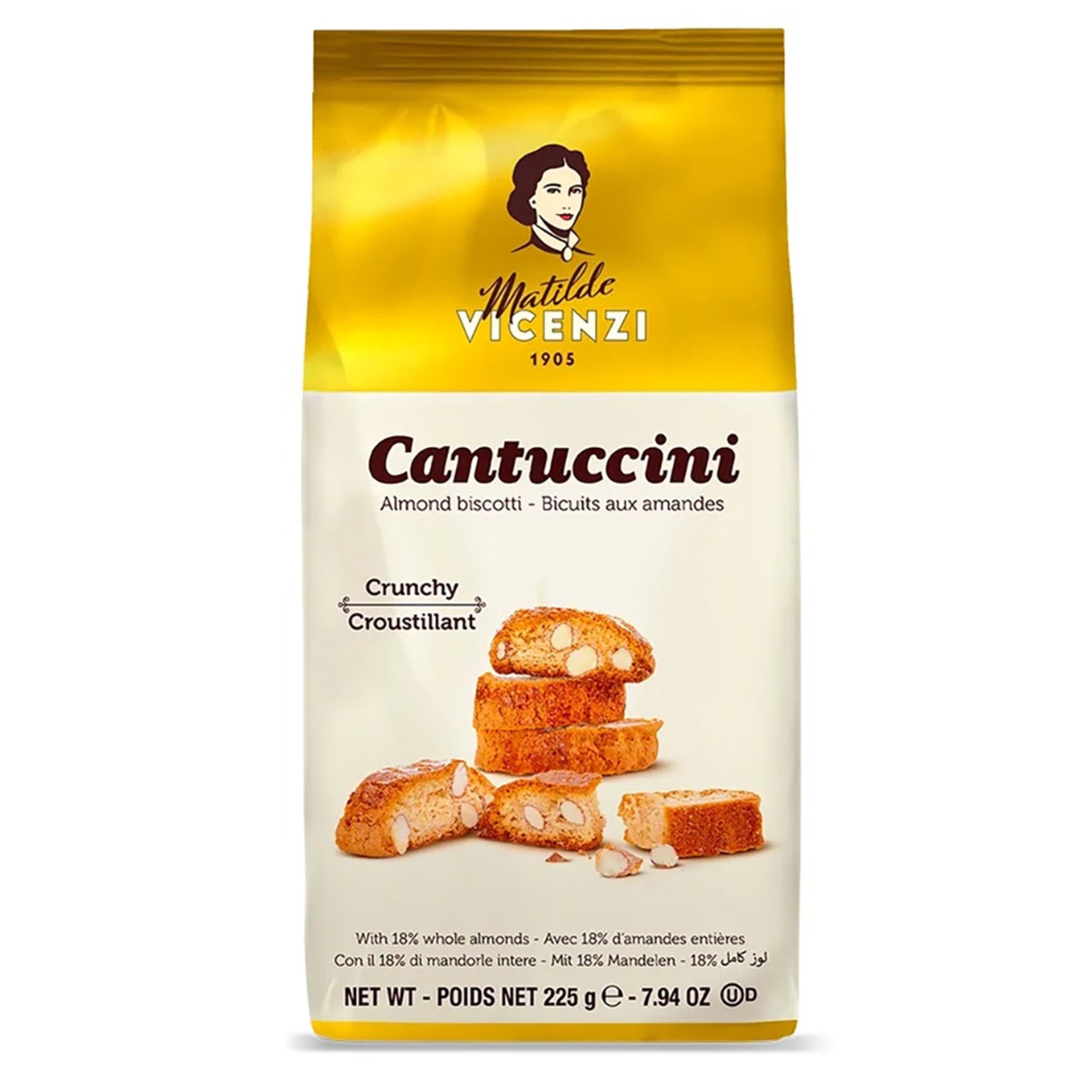 Matilde Vicenzi Almond Cantuccini Cookies 225g
