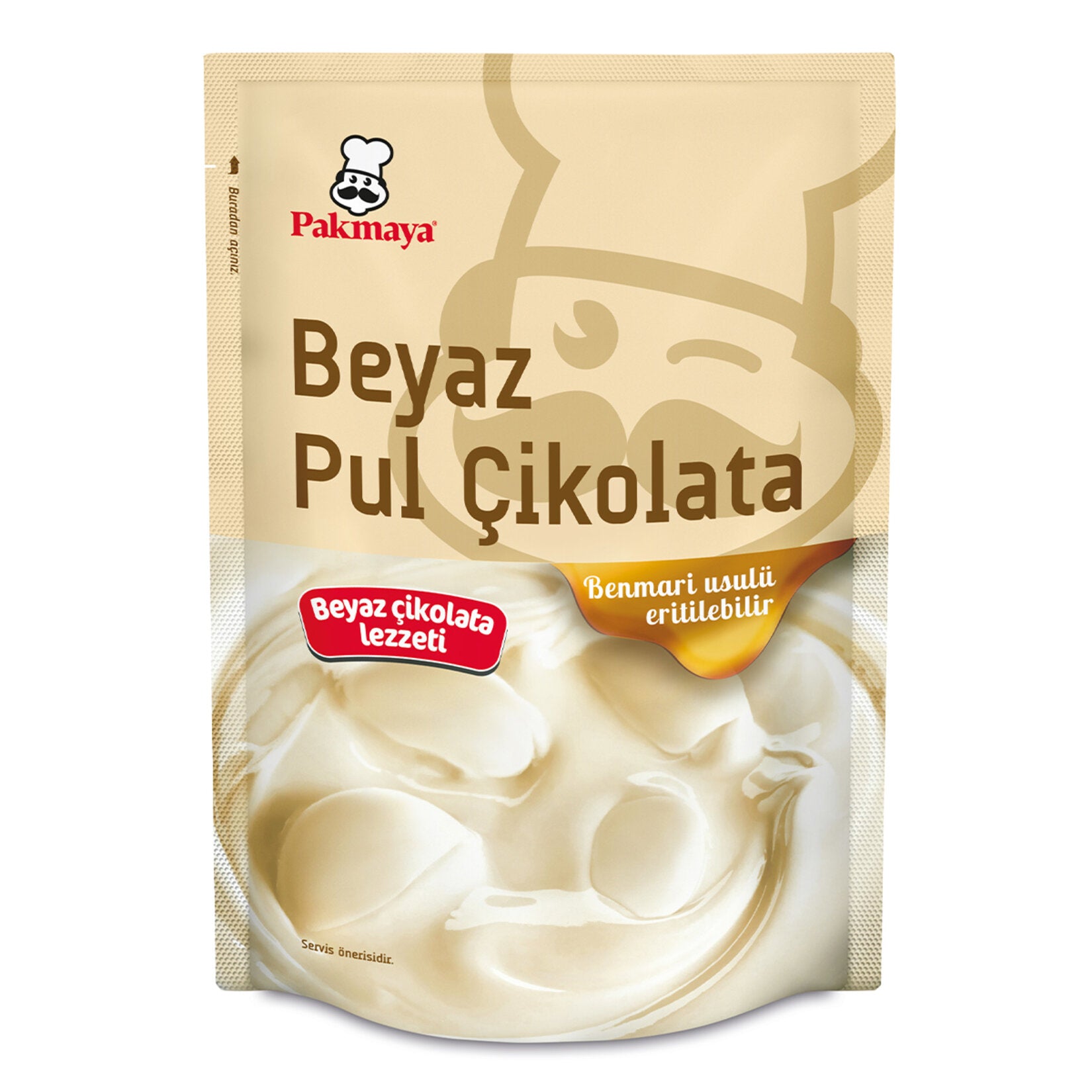 Pakmaya White Chocolate Chips (Beyaz Pul Çikolata) 100g
