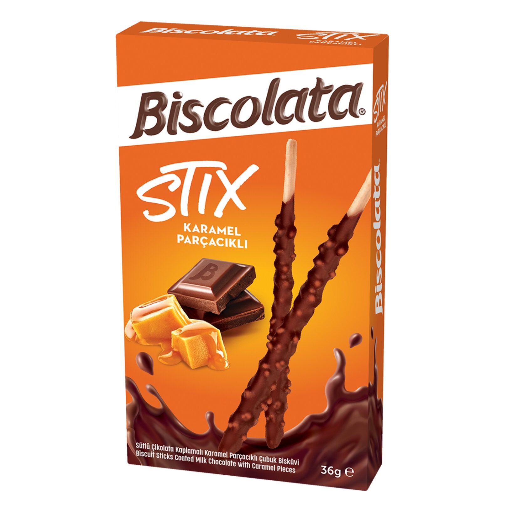 Biscolata Stix Karamelli 36 G