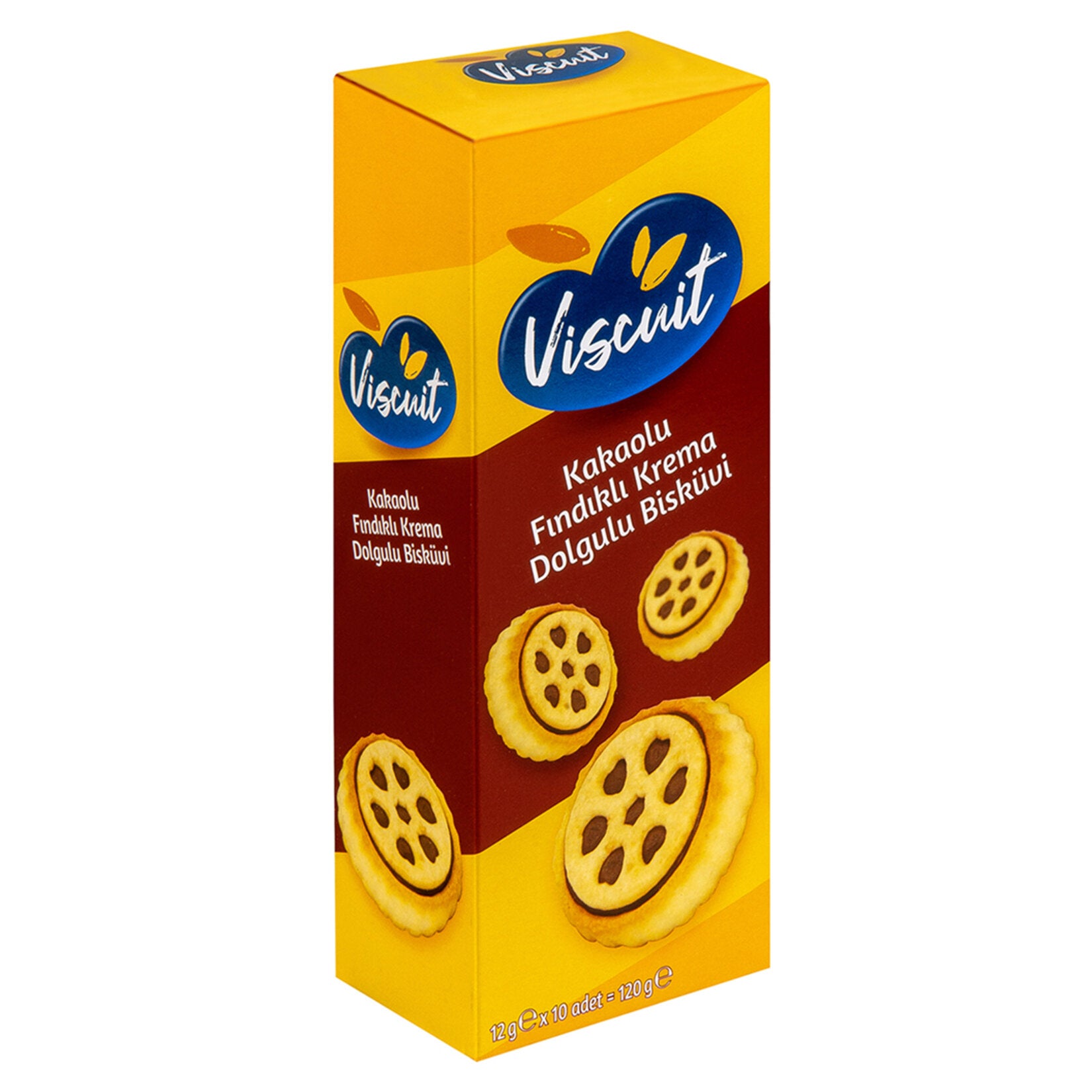 Viscuit Cocoa Hazelnut Cream Filled Biscuit 120g