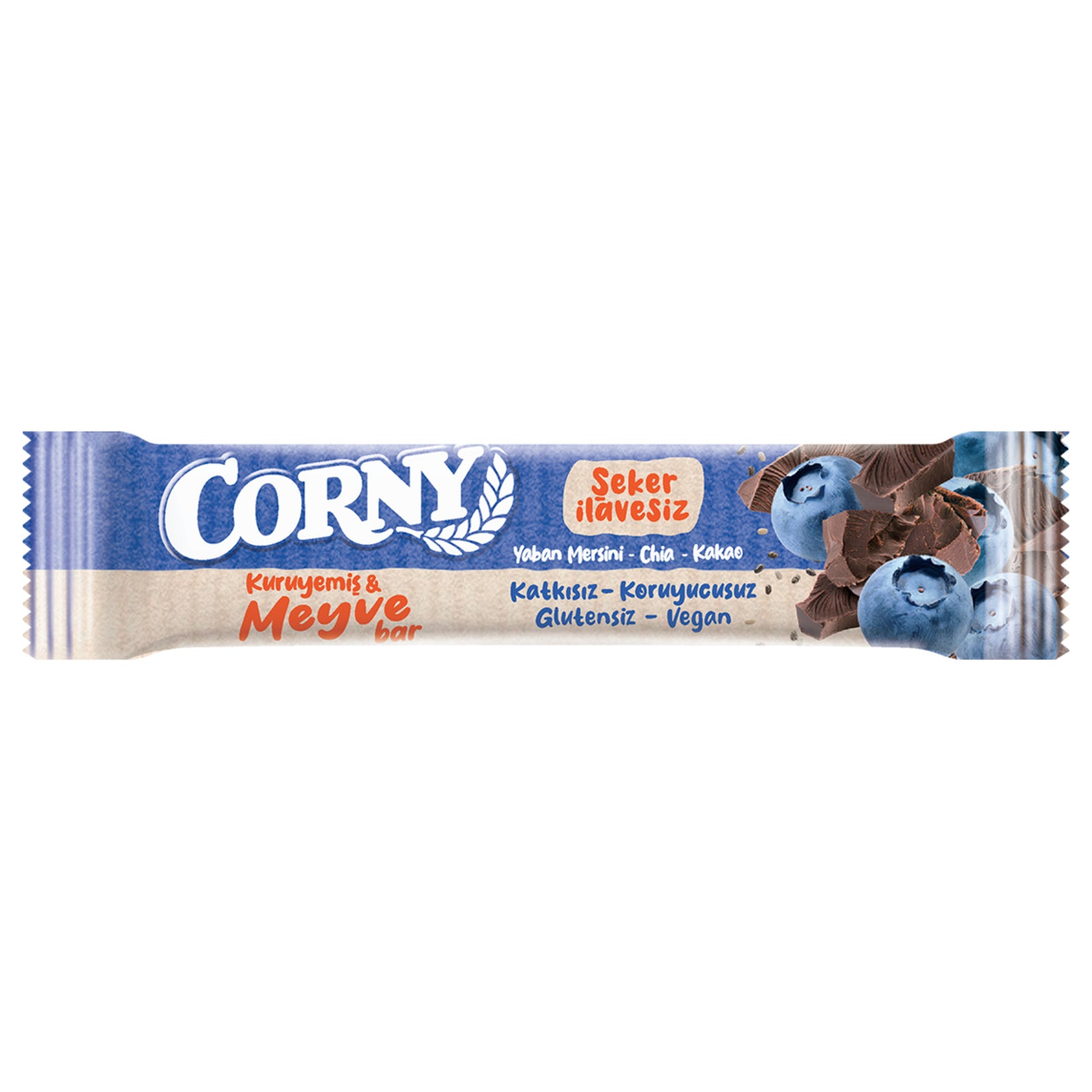 Corny Blueberry Chia Cocoa Dried Fruit Bar 35g