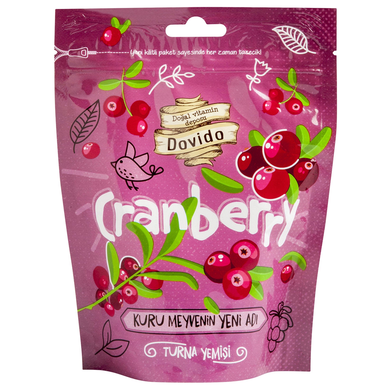 Dovido Dried Cranberries (Turna Yemişi) 100g