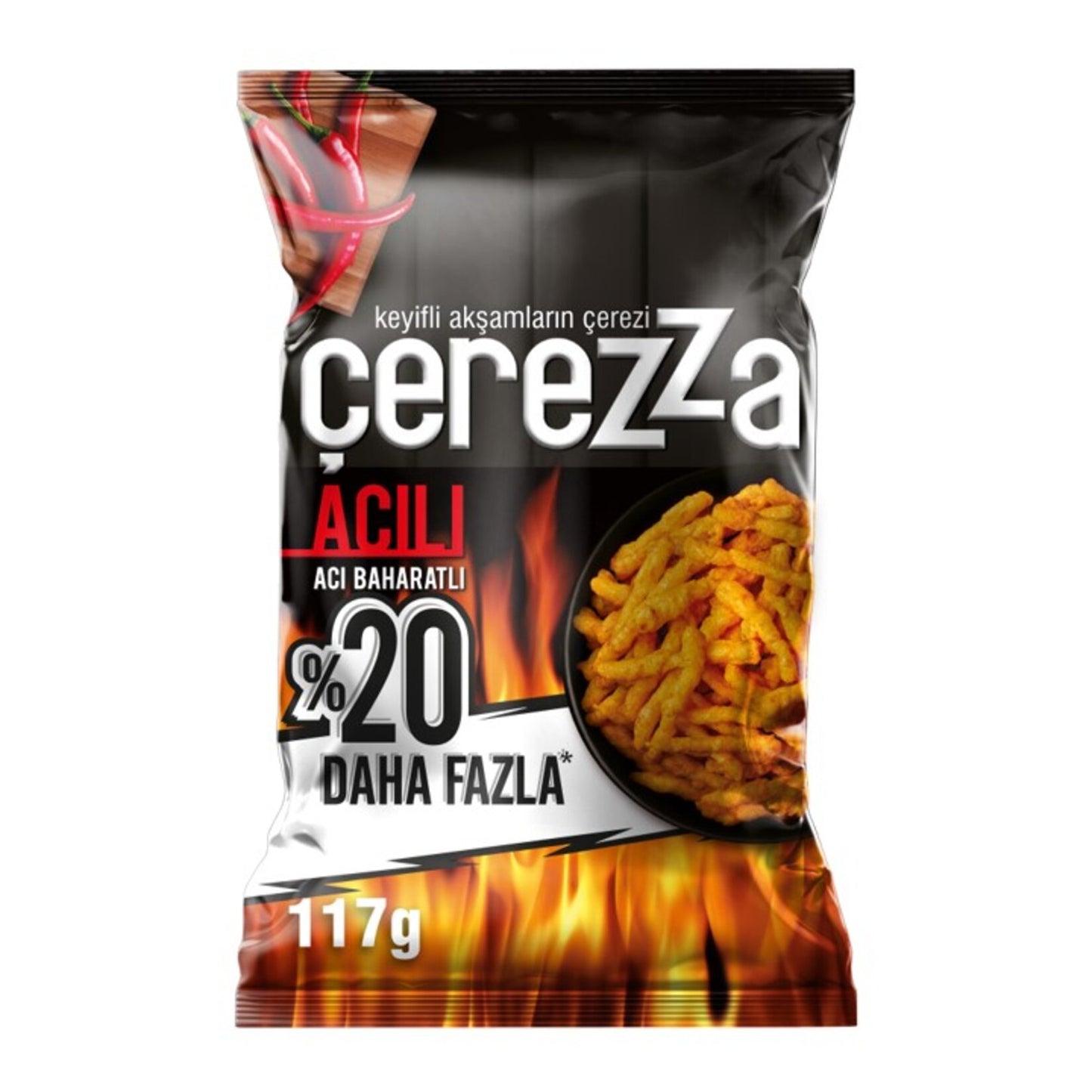 Çerezza Spicy Corn Snack Super Size 117g