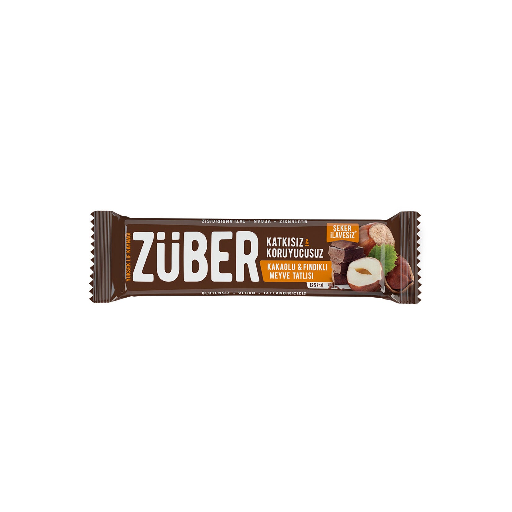 Züber Hazelnut Chocolate Fruit Bar 40g