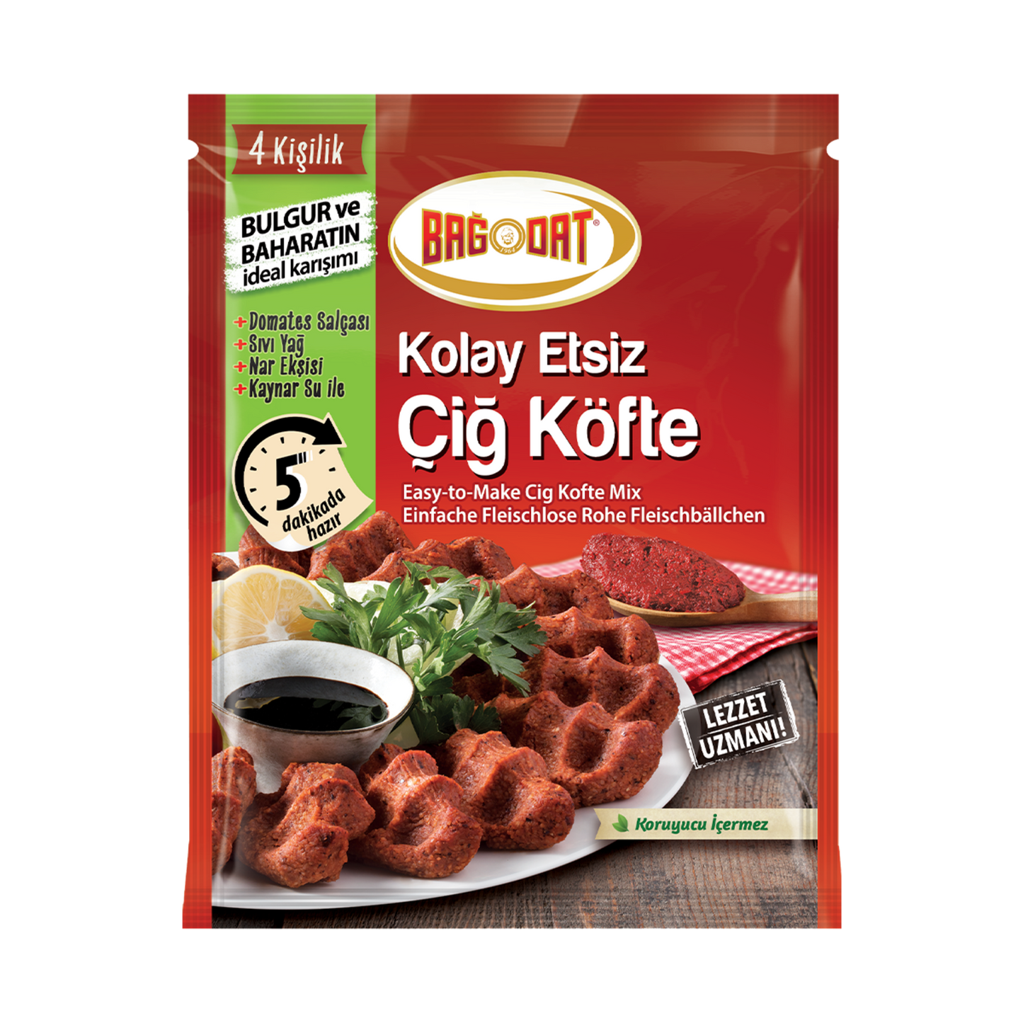 Bağdat Kolay Etsiz Çiğ Köfte 120 G