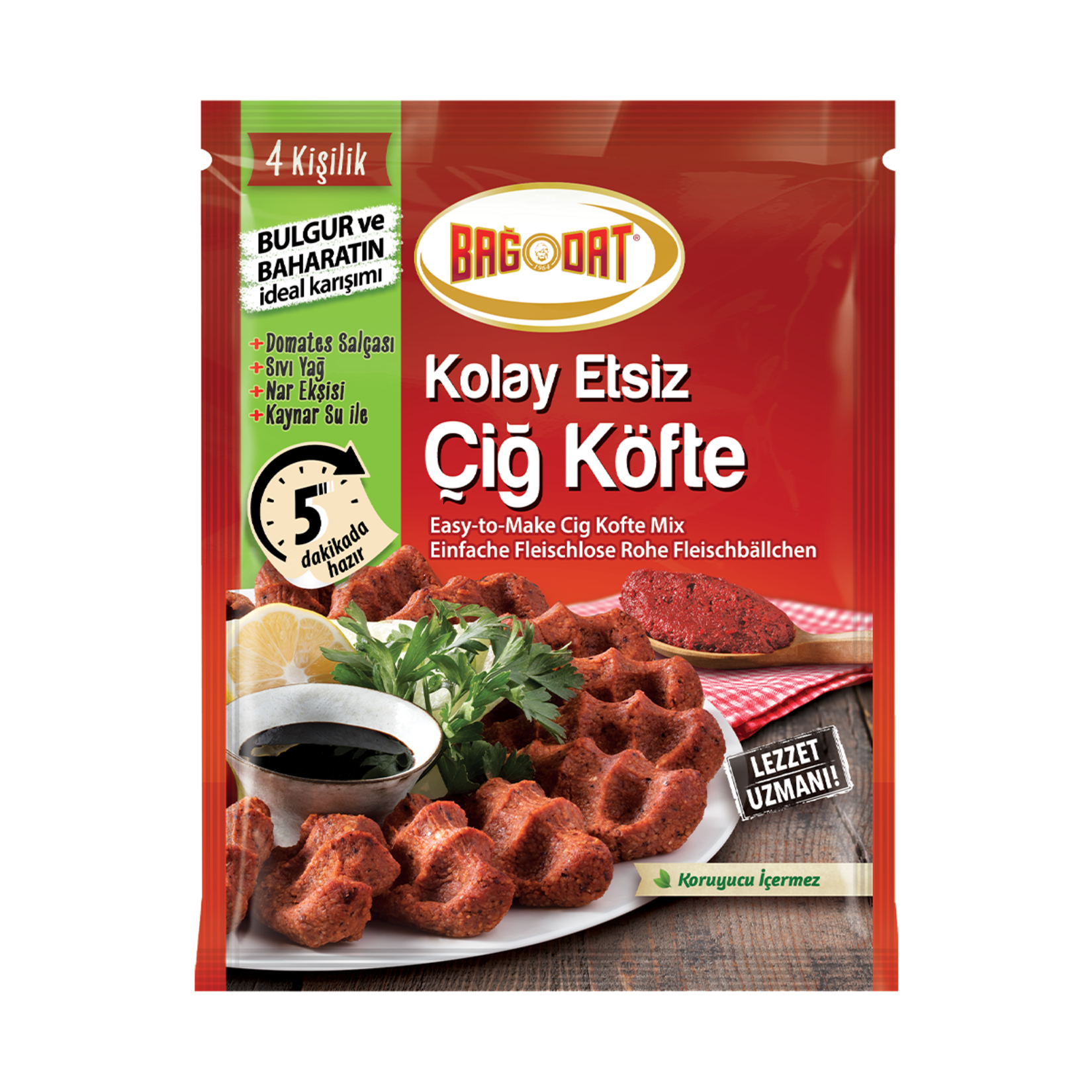 Bağdat Kolay Etsiz Çiğ Köfte 120 G