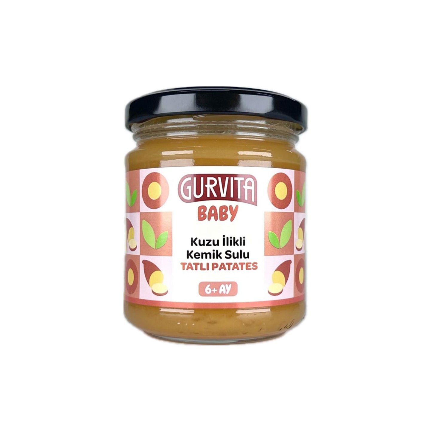 Gurvita Baby Lamb Bone Broth Sweet Potato (Kuzu İlikli Kemik Sulu Tatlı Patates) 165g