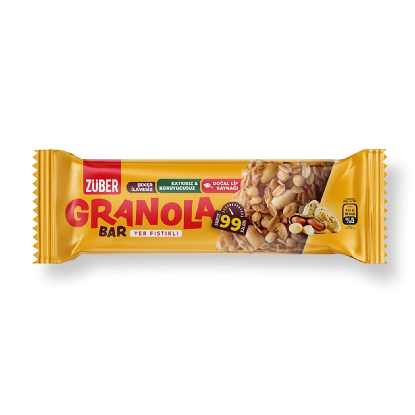 Züber Granola Bar Yer Fıstıklı  25 G