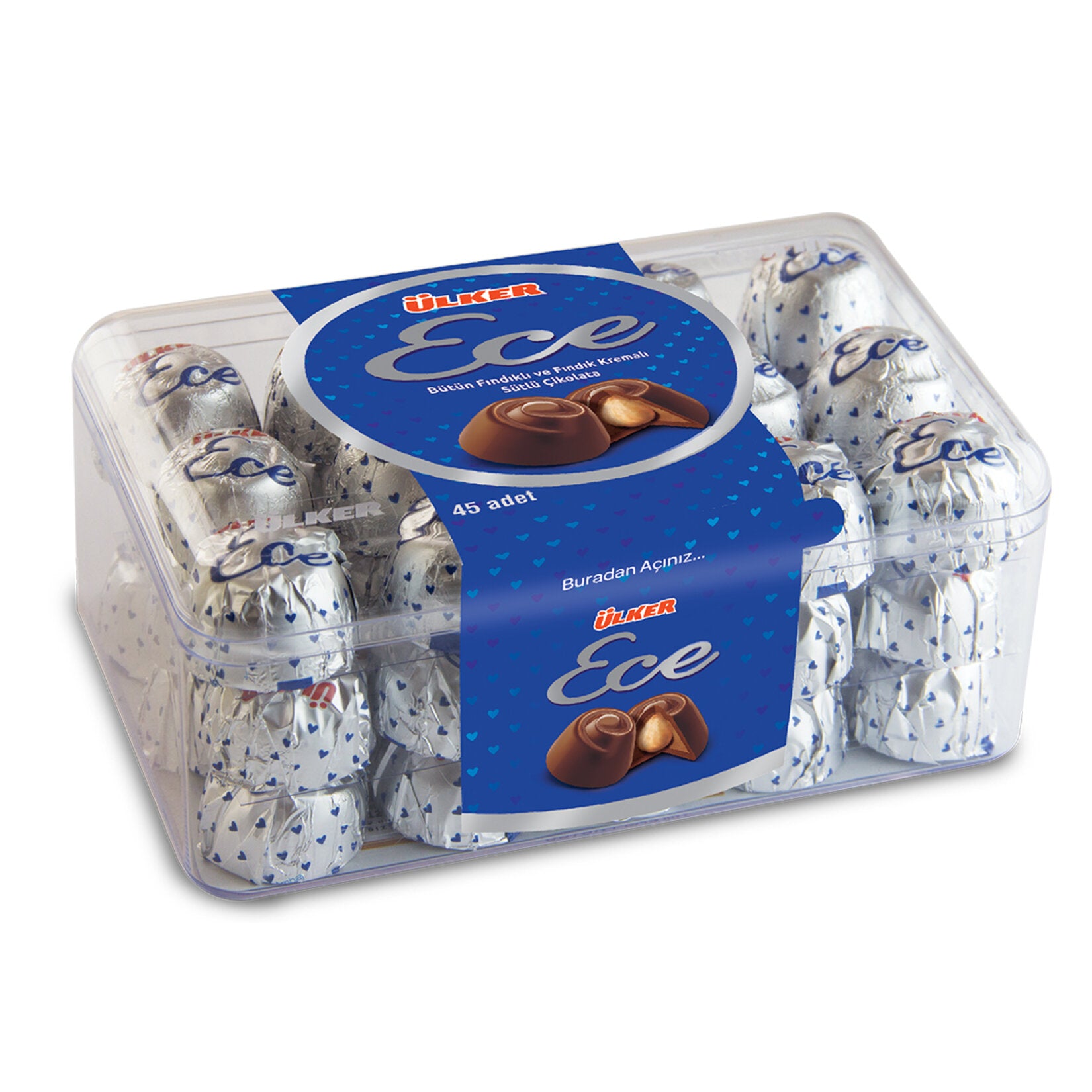 Ece Snack Hazelnut Milk Chocolate (Fındıklı Sütlü Çikolata) 455 G