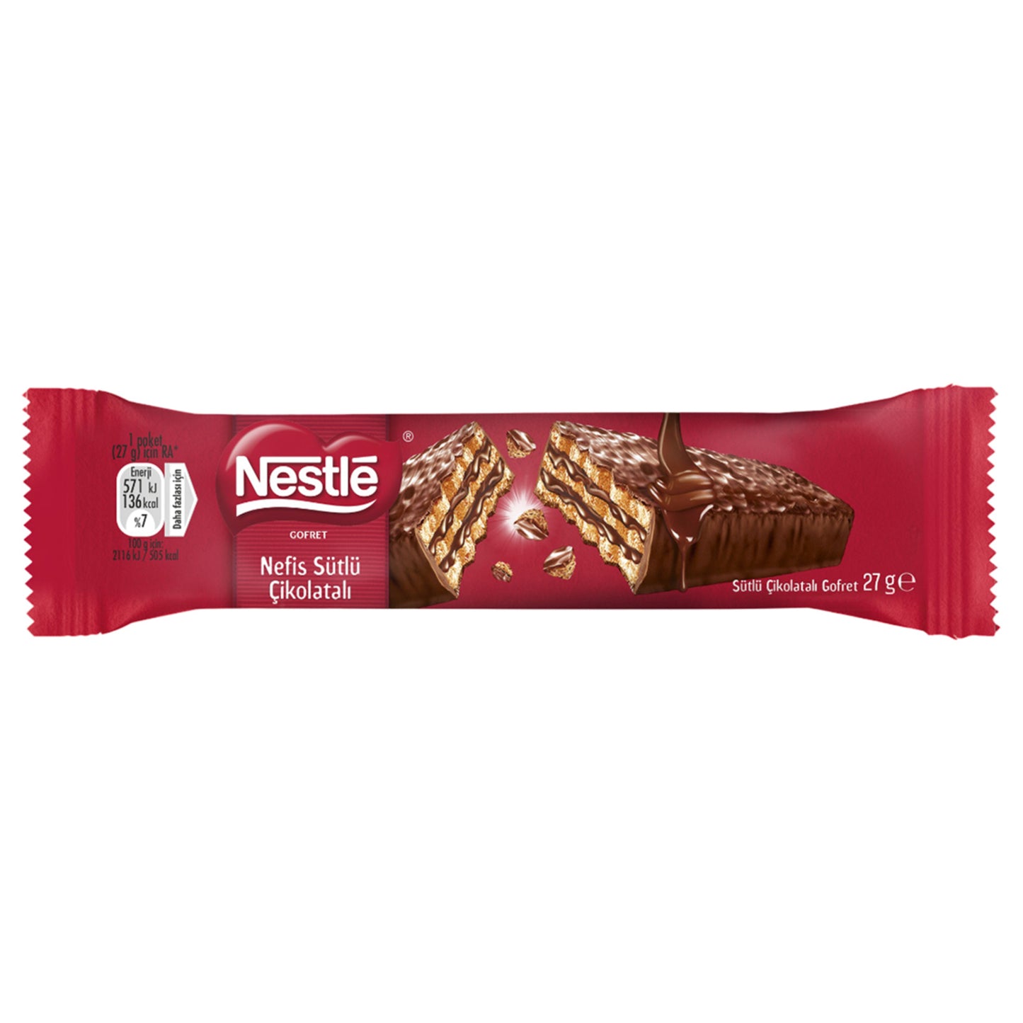 Nestle Delicious Milk Chocolate Wafer (Nefis Sütlü Çikolatalı Gofret) 27 G