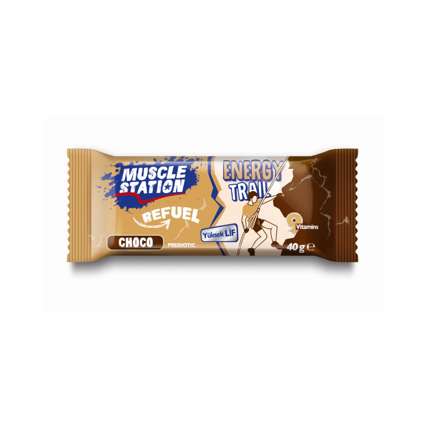 Muscle Station Yer Fıstıklı Vitaminli Bar 40 G