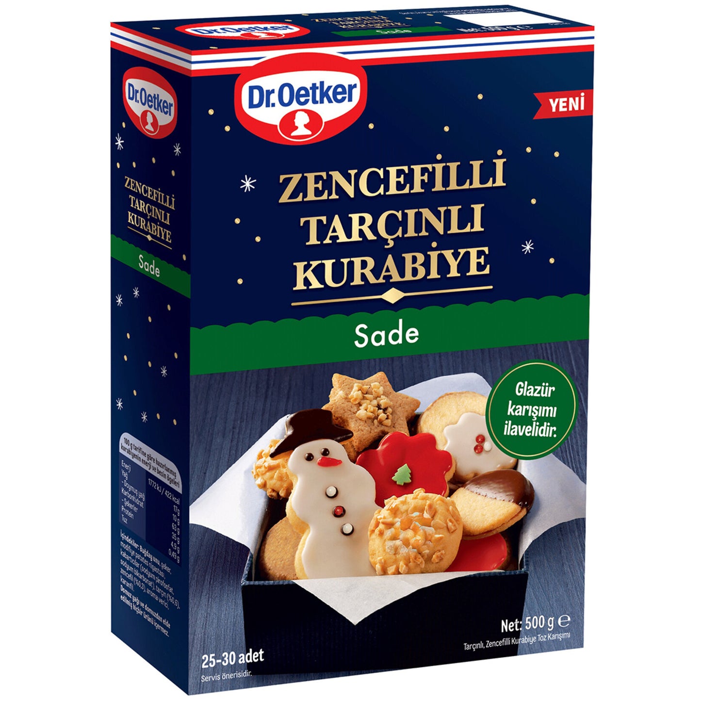 Dr.Oetker Zencefilli Tarçınlı Kurabiye Sade 500 G