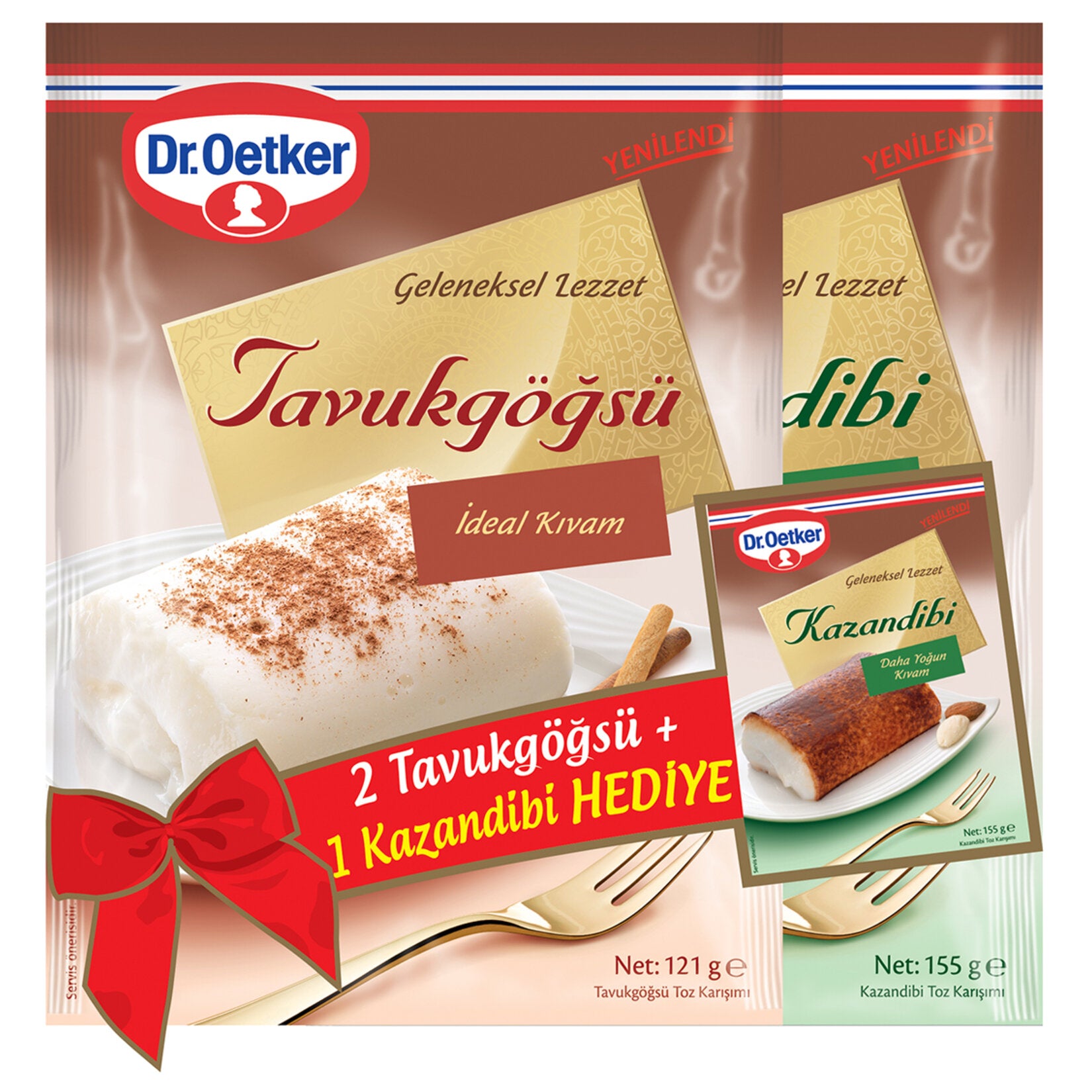 Dr.Oetker Chicken Breast 2 x 121g + Kazandibi 155g Gift