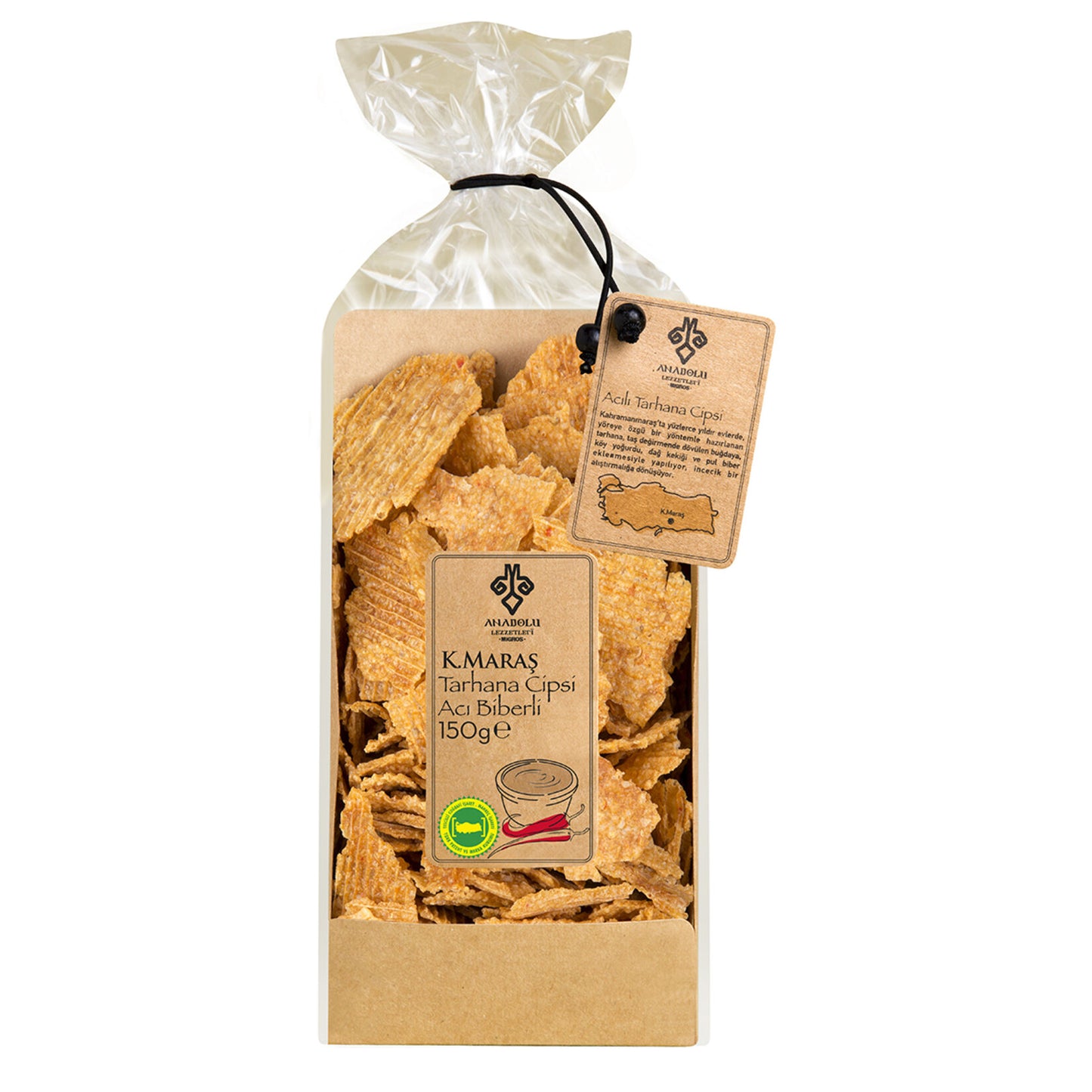 Anadolu Lezzetleri Spicy Tarhana Chips (Kahramanmaraş Acılı Tarhana Cipsi) 150 G