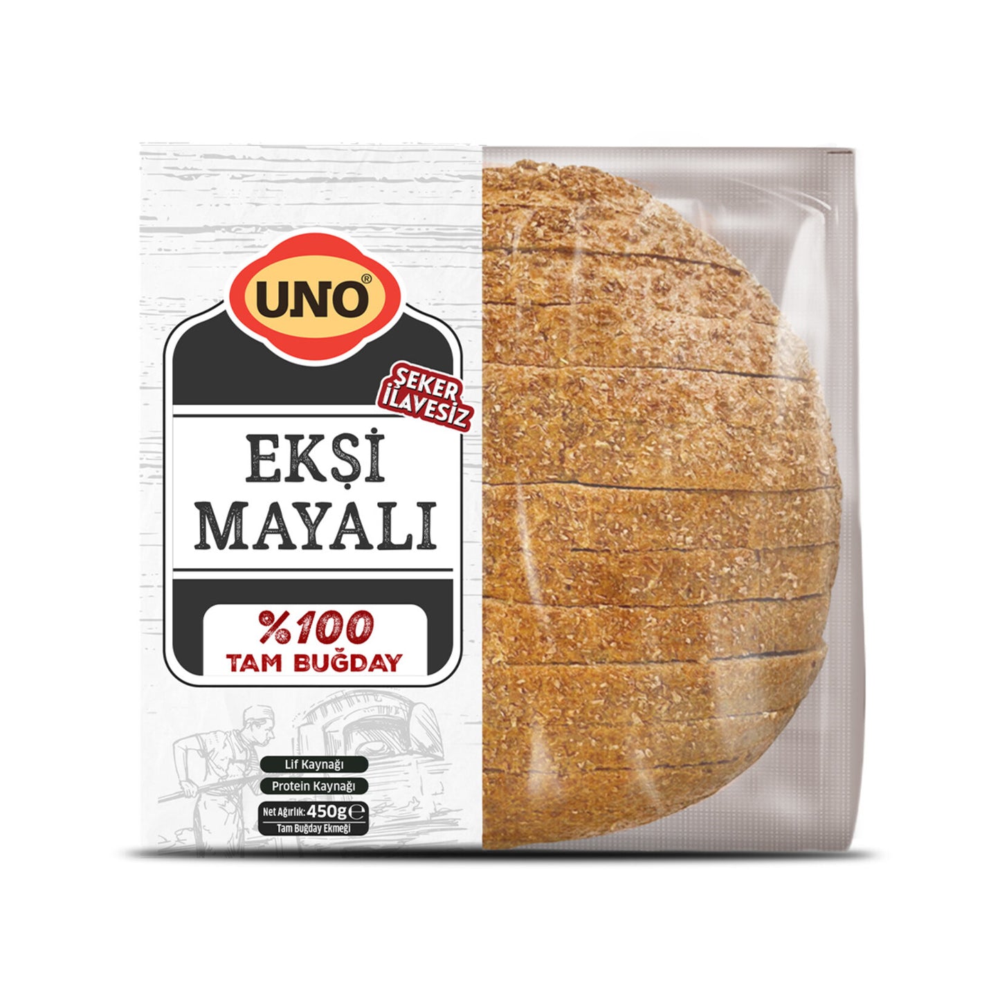 Uno Sourdough Whole Wheat Bread 450 G