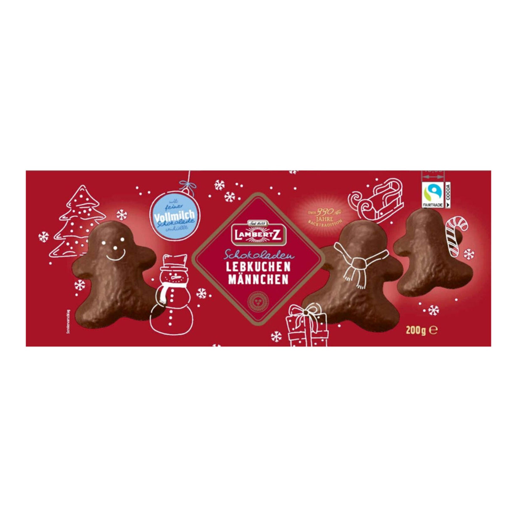 Lambertz %25 Sütlü Çikolata Kaplı Zencefil Kurabiye 200 G