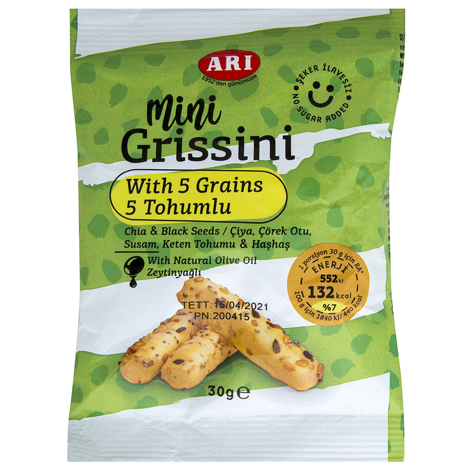 Arı 5 Seed Mini Grissini (5 Tohumlu Mini Grissini) 30g