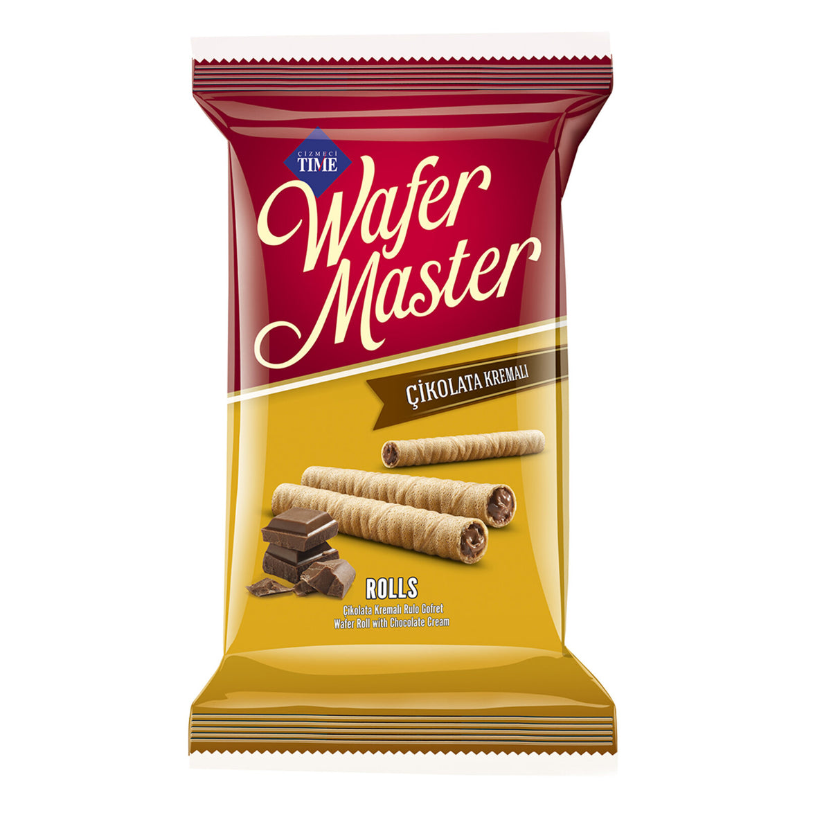 Çizmeci Time Chocolate Wafer Roll (Çikolatalı Rulo Gofret) 280g