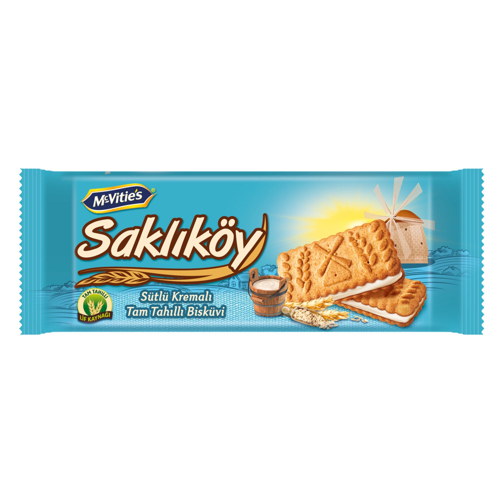 Saklıköy Milk Cream Oat Biscuit (Sütlü Kremalı Yulaflı Bisküvi) 100 G