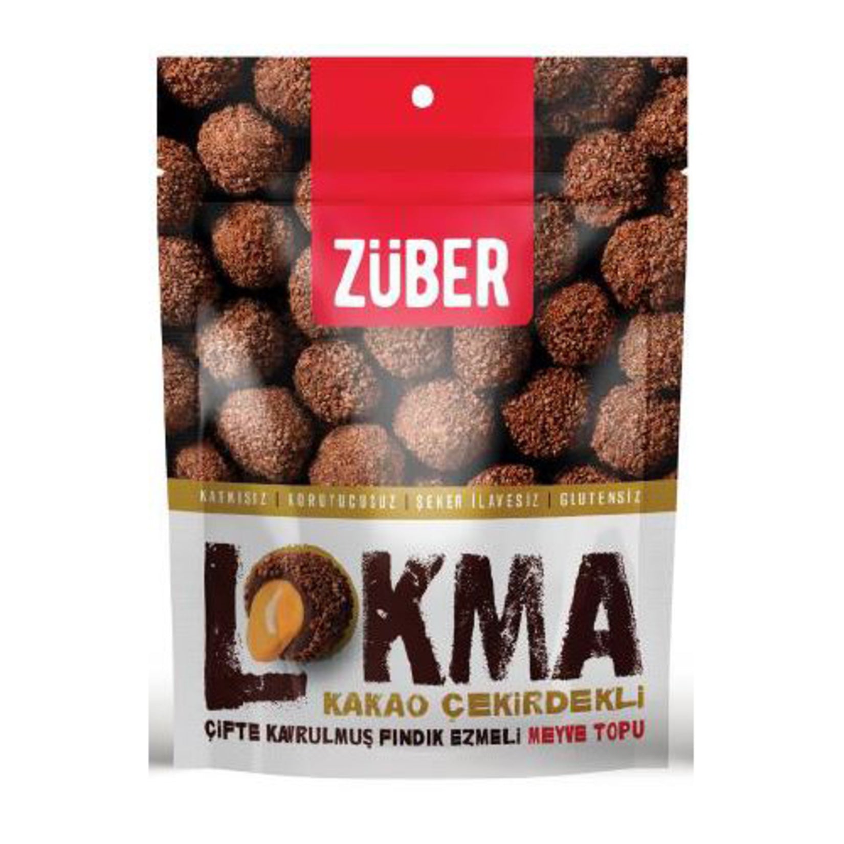 Züber Lokma Cocoa Coated Double Roasted Hazelnut Spread 96 G