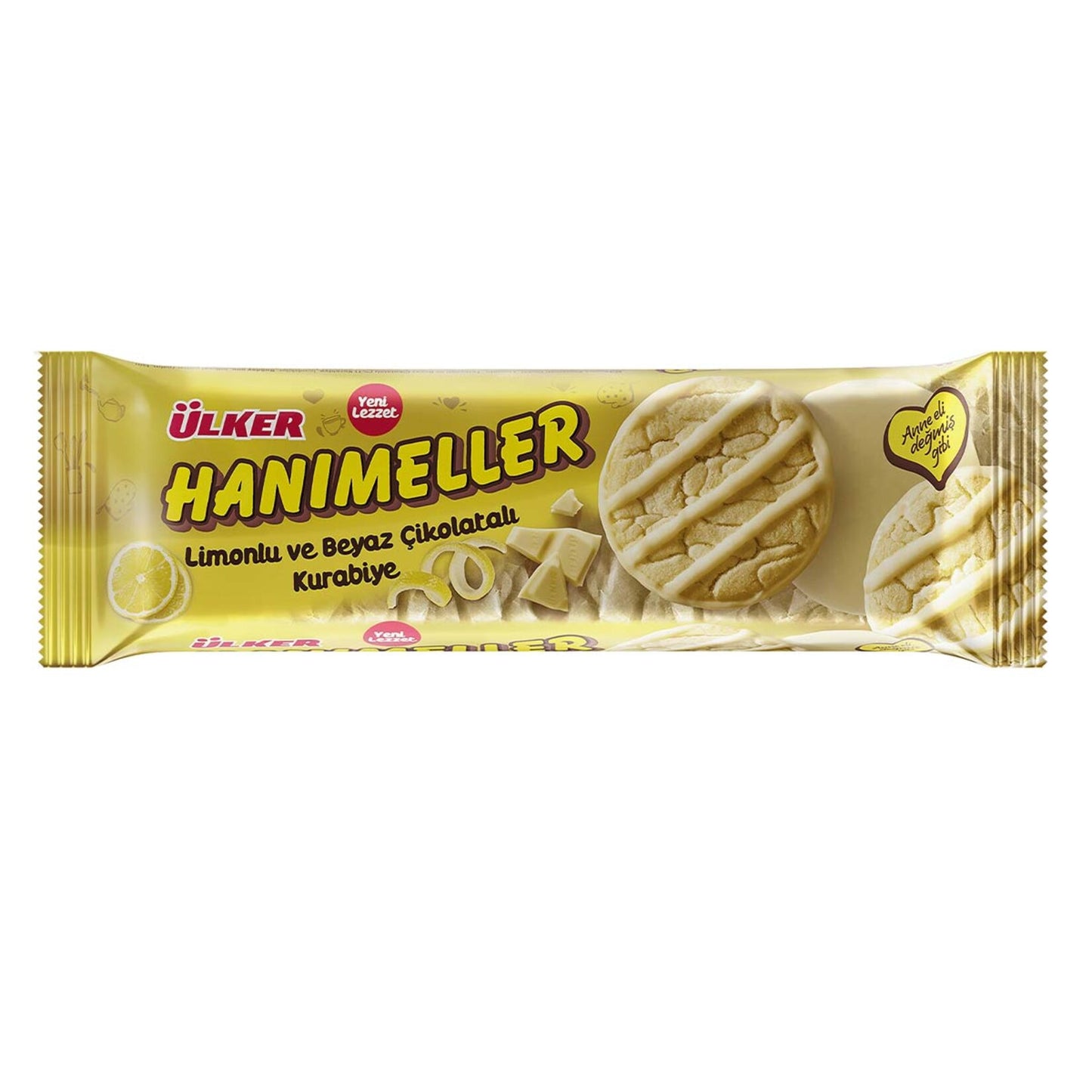 Ülker Hanımeller Limonlu & Beyaz Çikolatalı Kurabiye 138 G
