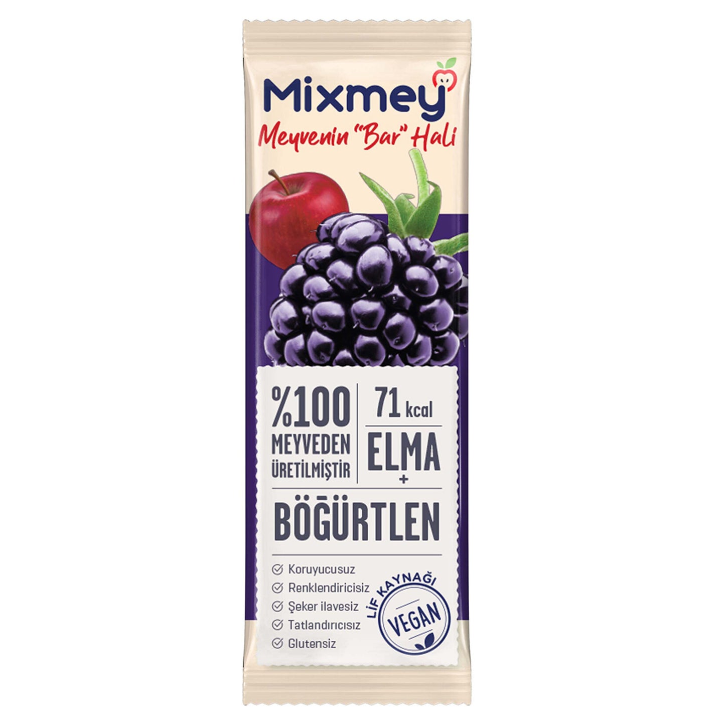 Mixmey Blackberry Fruit Bar (Böğürtlenli Meyve Bar) 20g