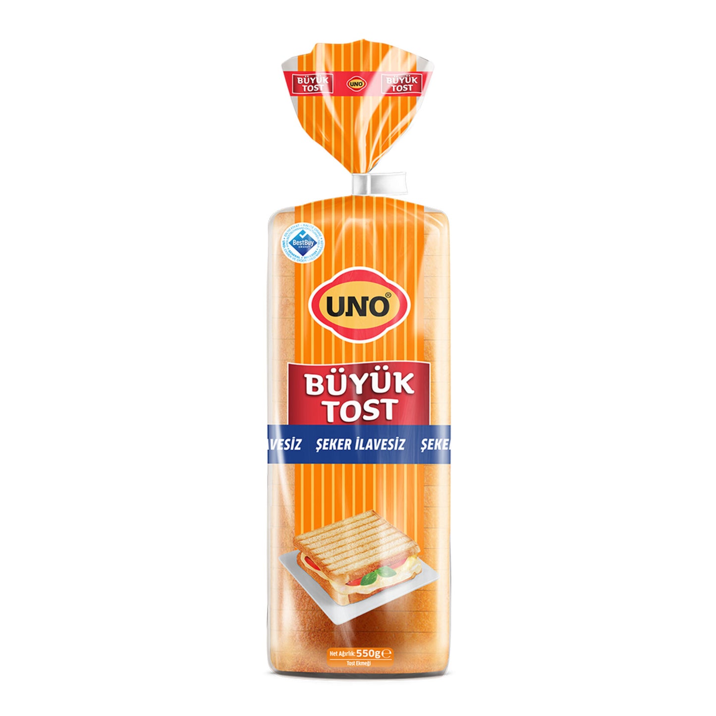 Uno Large Toast Bread (Büyük Tost Ekmeği) 550 G