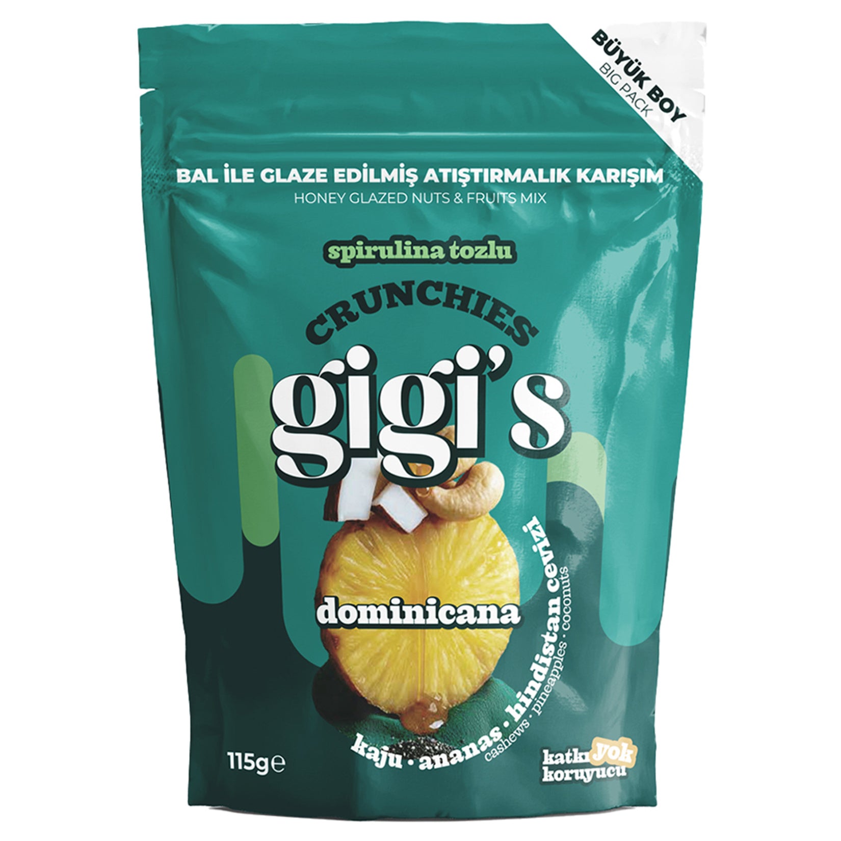 Gigi's Cashew Pineapple Coconut Snack 115g