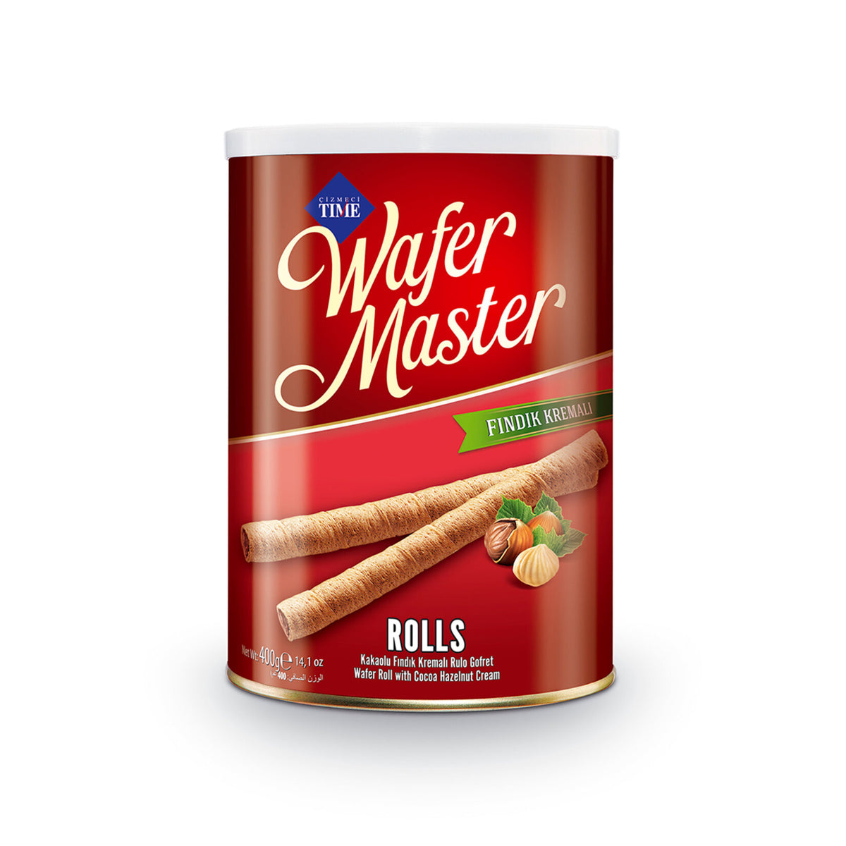 Çizmeci Time Hazelnut Wafer Master Tin 400 G