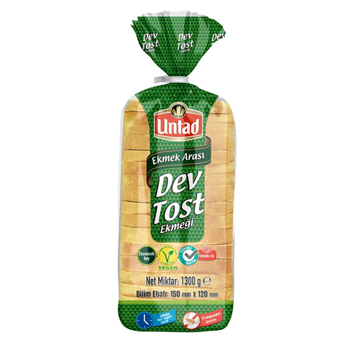 Untad Premium Giant Toast Bread (Dev Tost Ekmeği) 1300 G