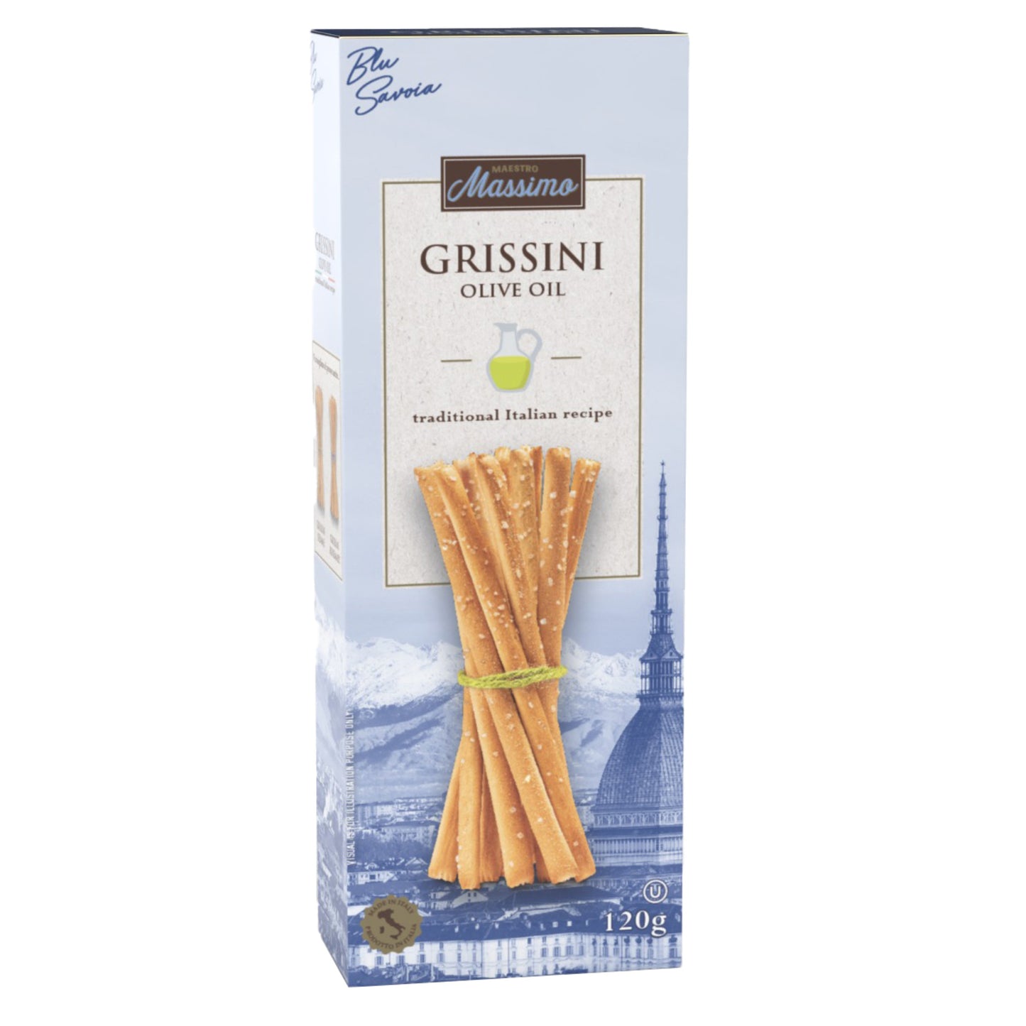 Massimo Olive Oil (%4) & Sunflower Oil (%4) Grissini 120g