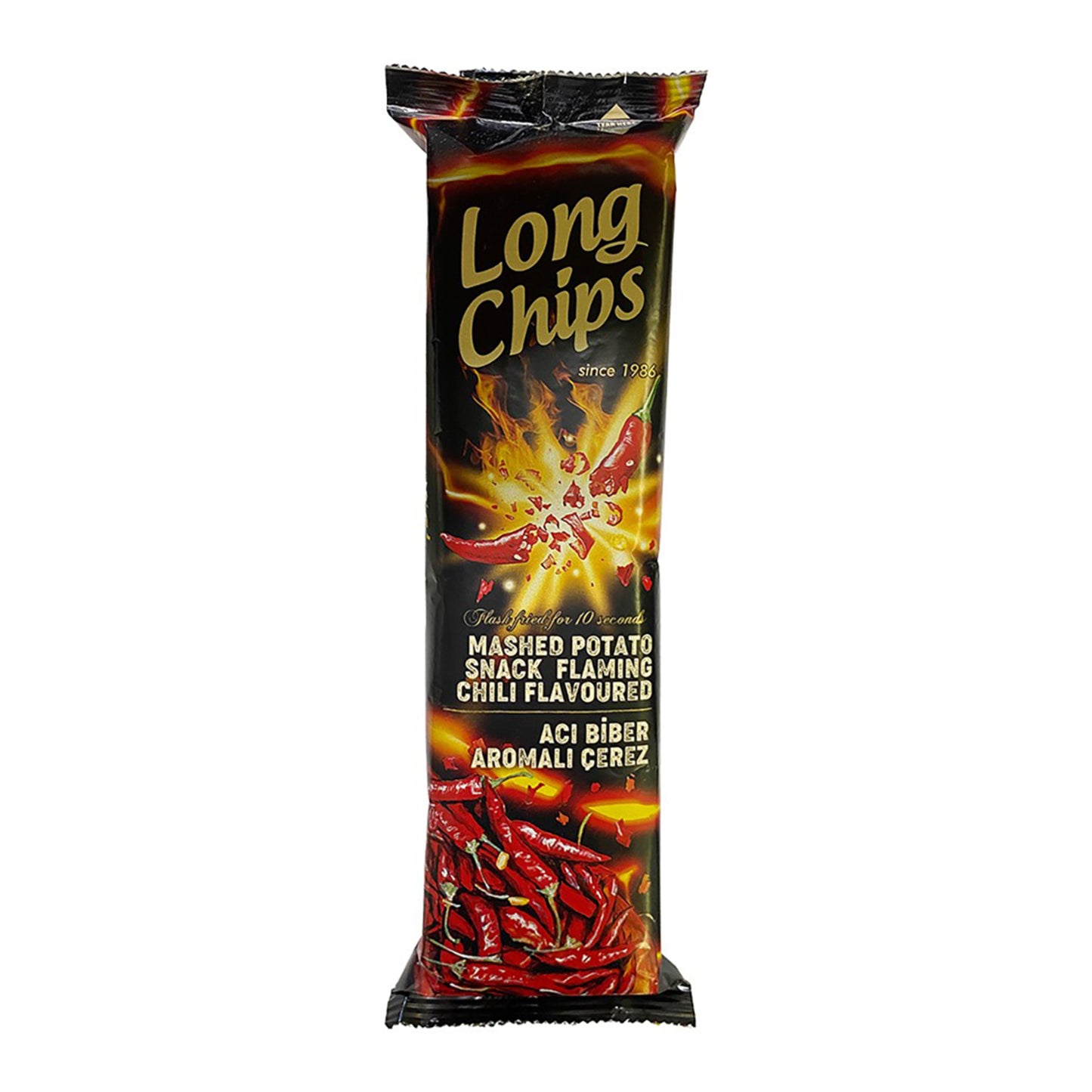 Long Chips Spicy Pepper Flavored Snack 75g