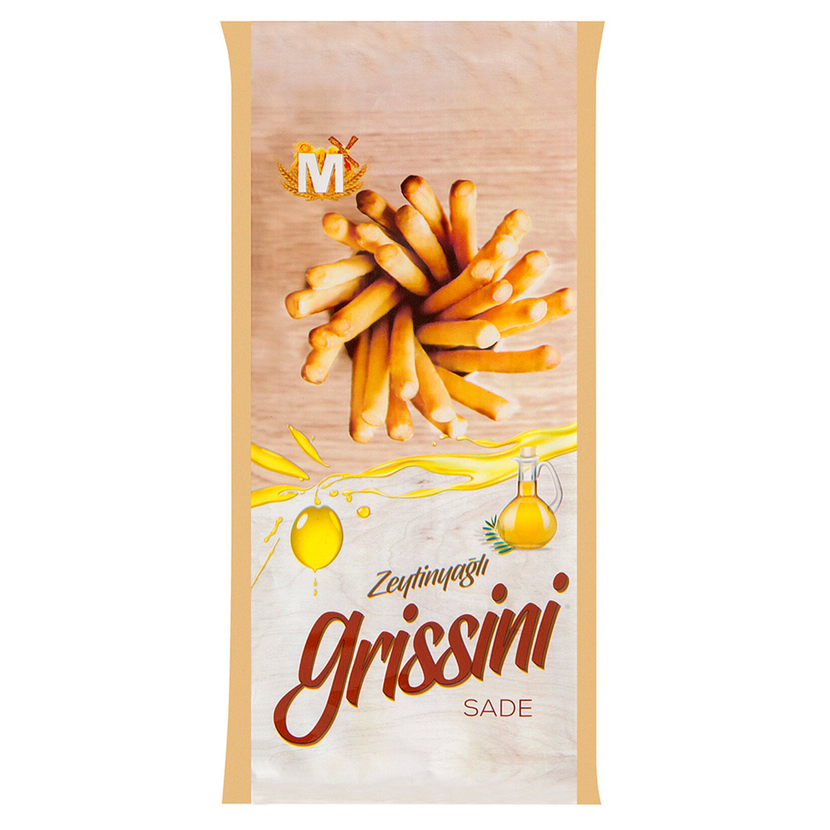 Migros Olive Oil (Zeytinyağı) Plain Grissini 125g
