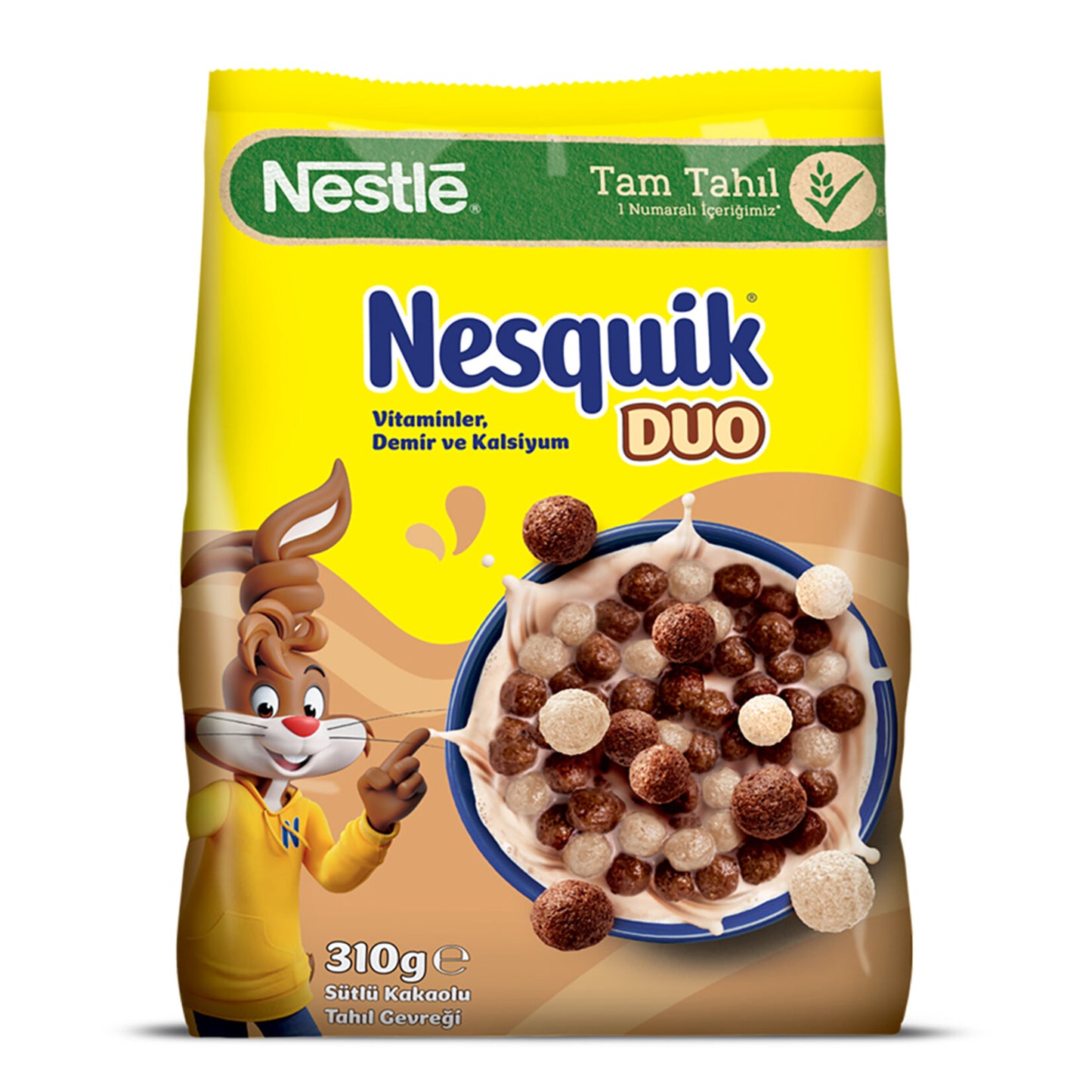 Nestle Nesquik Duo Sütlü Kakaolu Buğday ve Mısır Gevreği 310 G